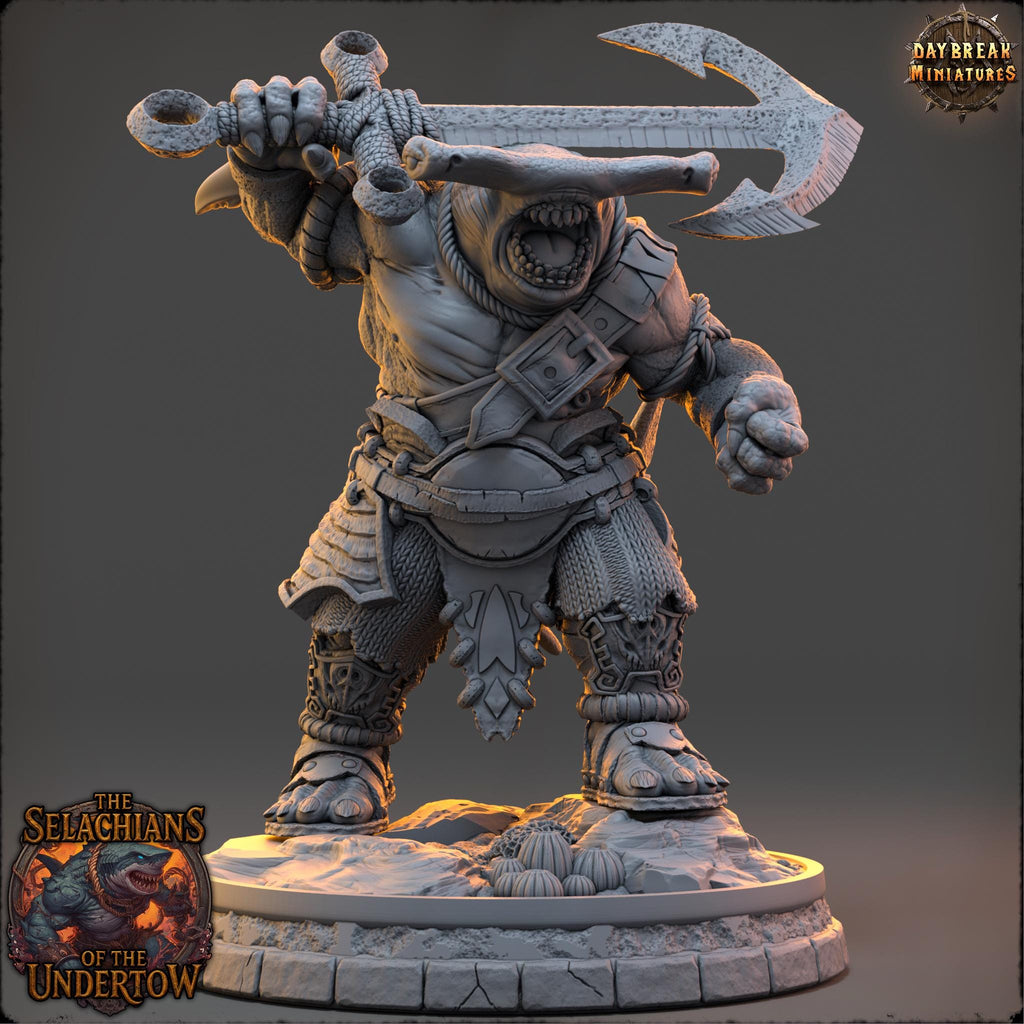 Yethra Coilblood | Daybreak Miniatures | Selachians of the Undertow | RESIN | Fantasy | Horror | 40K | DnD | Miniature