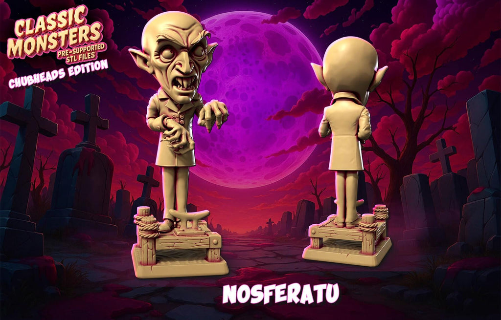 Nosferatu | Heroes N Beasts | RESIN | Chubheads Edition Classic Monsters | DnD | RPG Tabletop | Miniature | Movie Monster