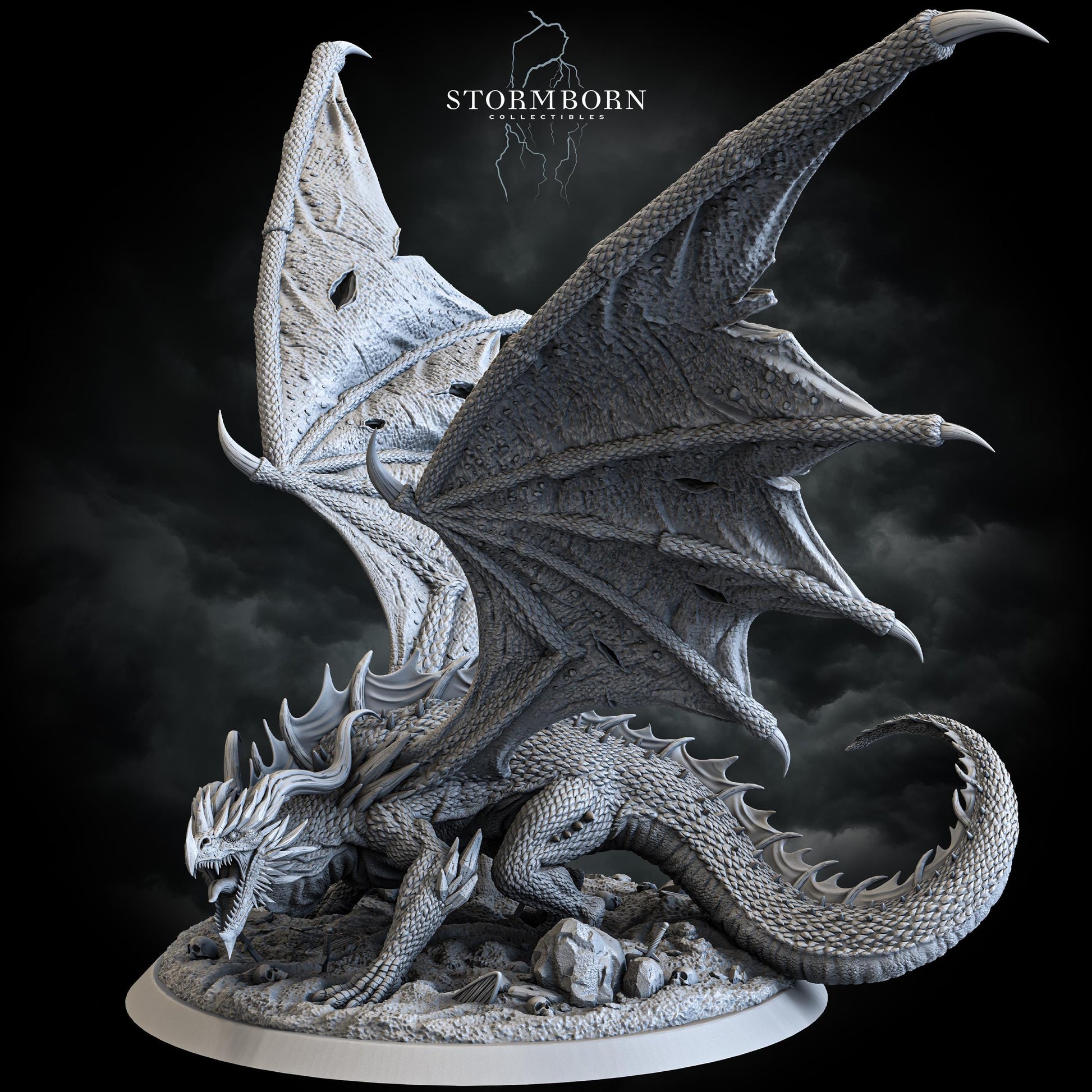 Ancient Red Dragon | Stormborn Collectibles | Lord of the Beholders | RESIN | Fantasy | Horror | RPG | Gaming Miniatures | BBEG
