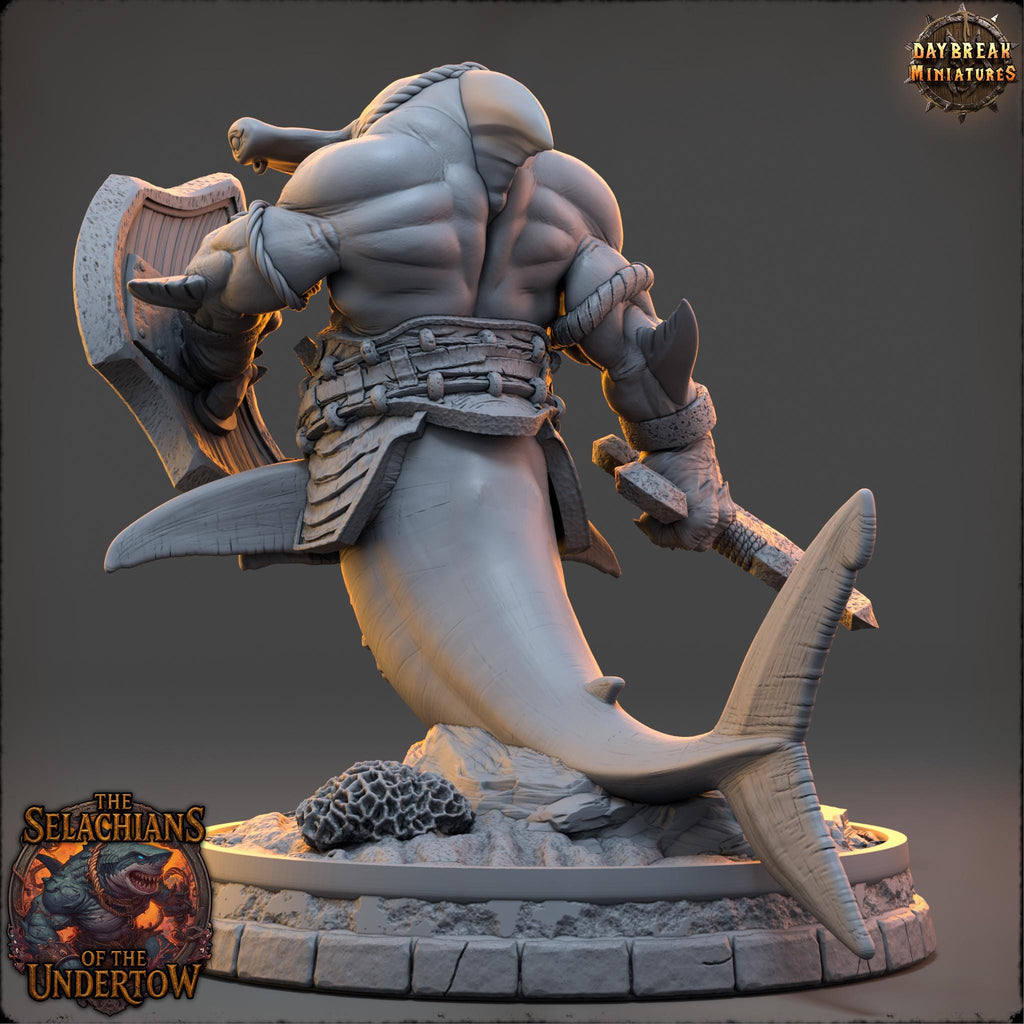 Marris the Maw | Daybreak Miniatures | Selachians of the Undertow | RESIN | Fantasy | Horror | 40K | RPG | DnD | Miniature