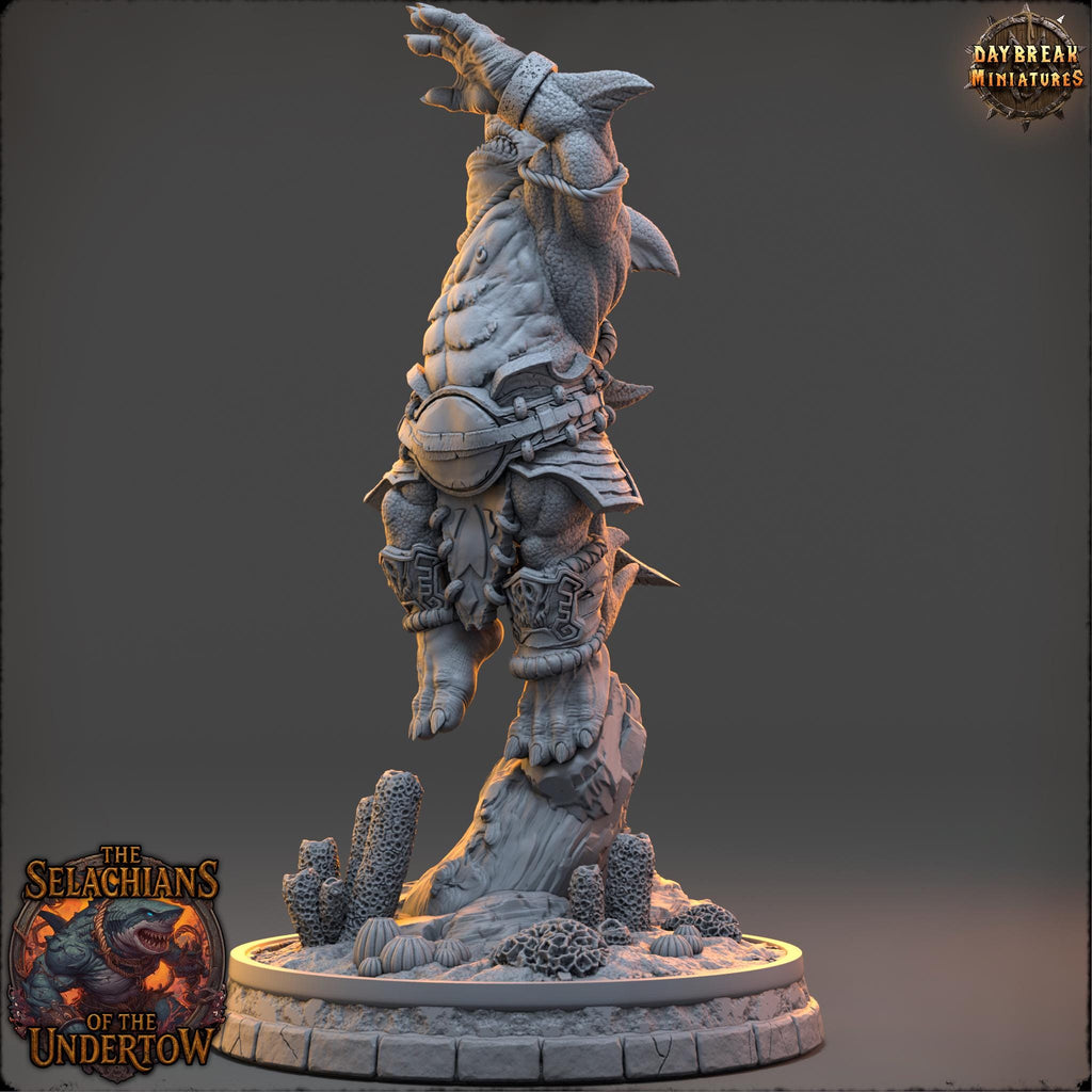 Nymor Spineslick | Daybreak Miniatures | Selachians of the Undertow | RESIN | Fantasy | Horror | 40K | RPG | DnD | Miniature