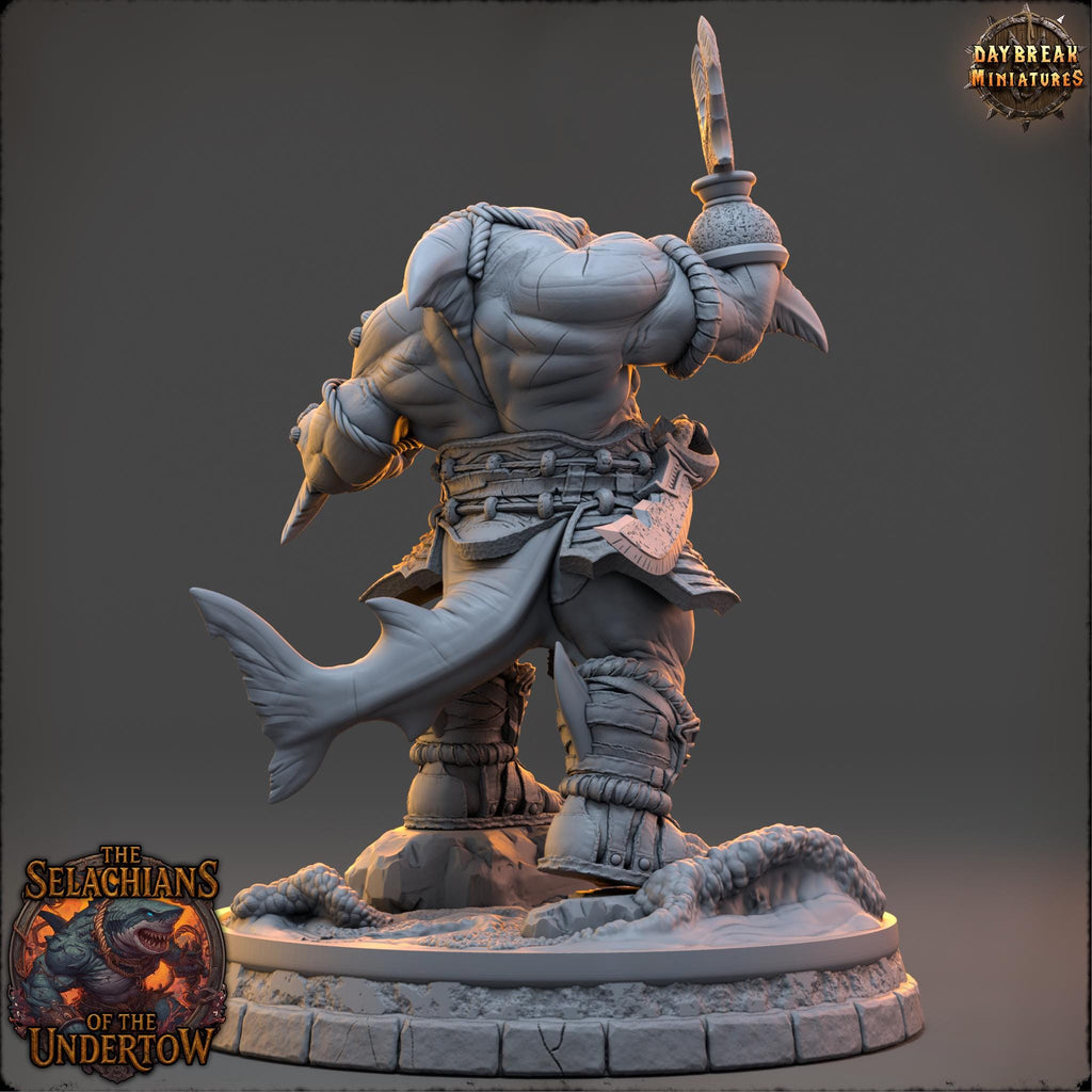 Skelith Nine-Gills | Daybreak Miniatures | Selachians of the Undertow | RESIN | Fantasy | Horror | 40K | RPG | DnD | Miniature