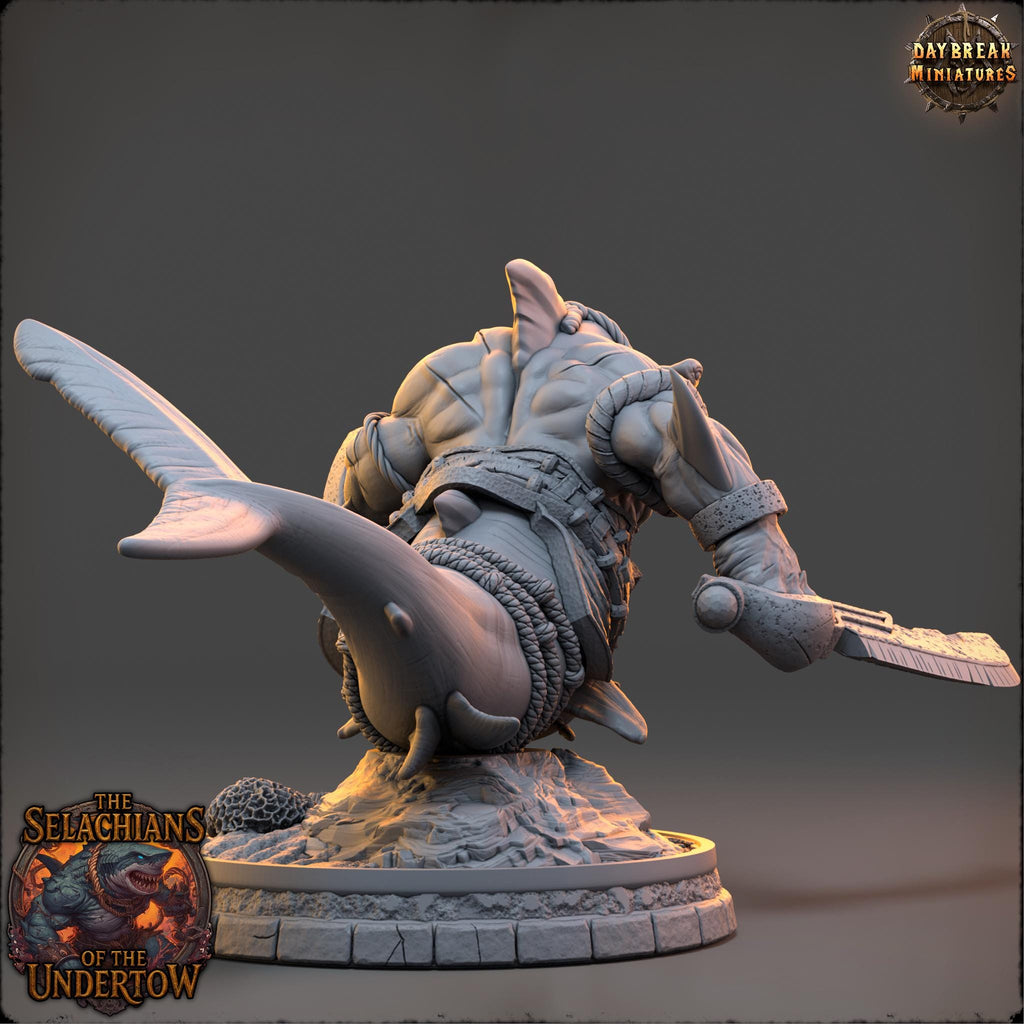 Veshraak Onefin | Daybreak Miniatures | Selachians of the Undertow | RESIN | Fantasy | Horror | 40K | DnD | Miniature