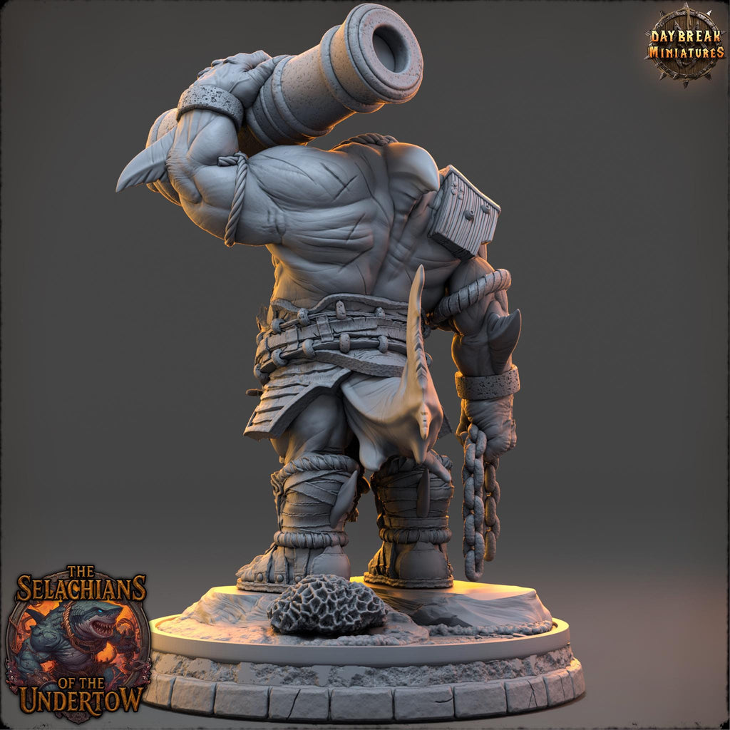 Zunraka Foamveil | Daybreak Miniatures | Selachians of the Undertow | RESIN | Fantasy | Horror | 40K | DnD | Miniature