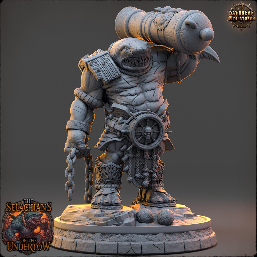 Zunraka Foamveil | Daybreak Miniatures | Selachians of the Undertow | RESIN | Fantasy | Horror | 40K | DnD | Miniature