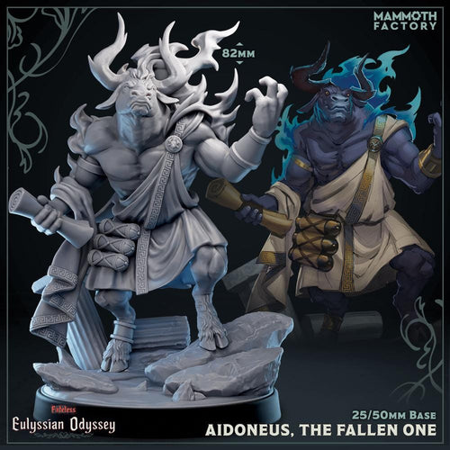 Aidoneus, The Fallen One | Mammoth Factory | Fateless - Eulyssian Odyssey | Fantasy | DnD | RPG | Tabletop | Gaming | Miniatures | Character