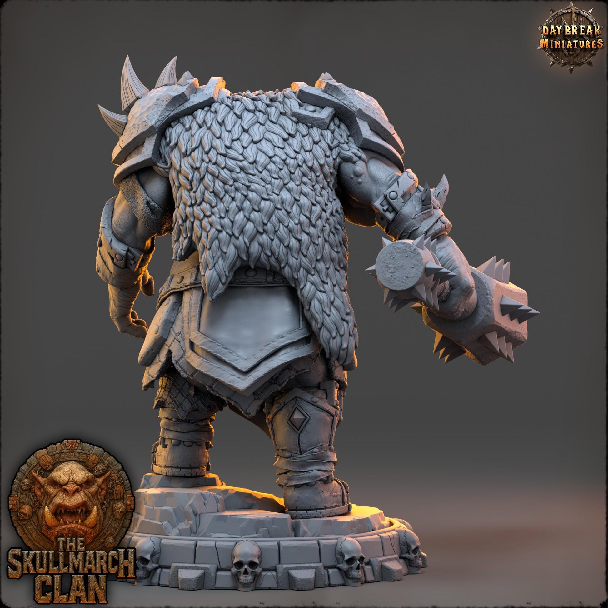 Rundok Skysmasher | Daybreak Miniatures | The Skullmarch Clan | RESIN| Fantasy | Horror| Wargaming | RPG | DnD | Gaming Miniature | Ogre
