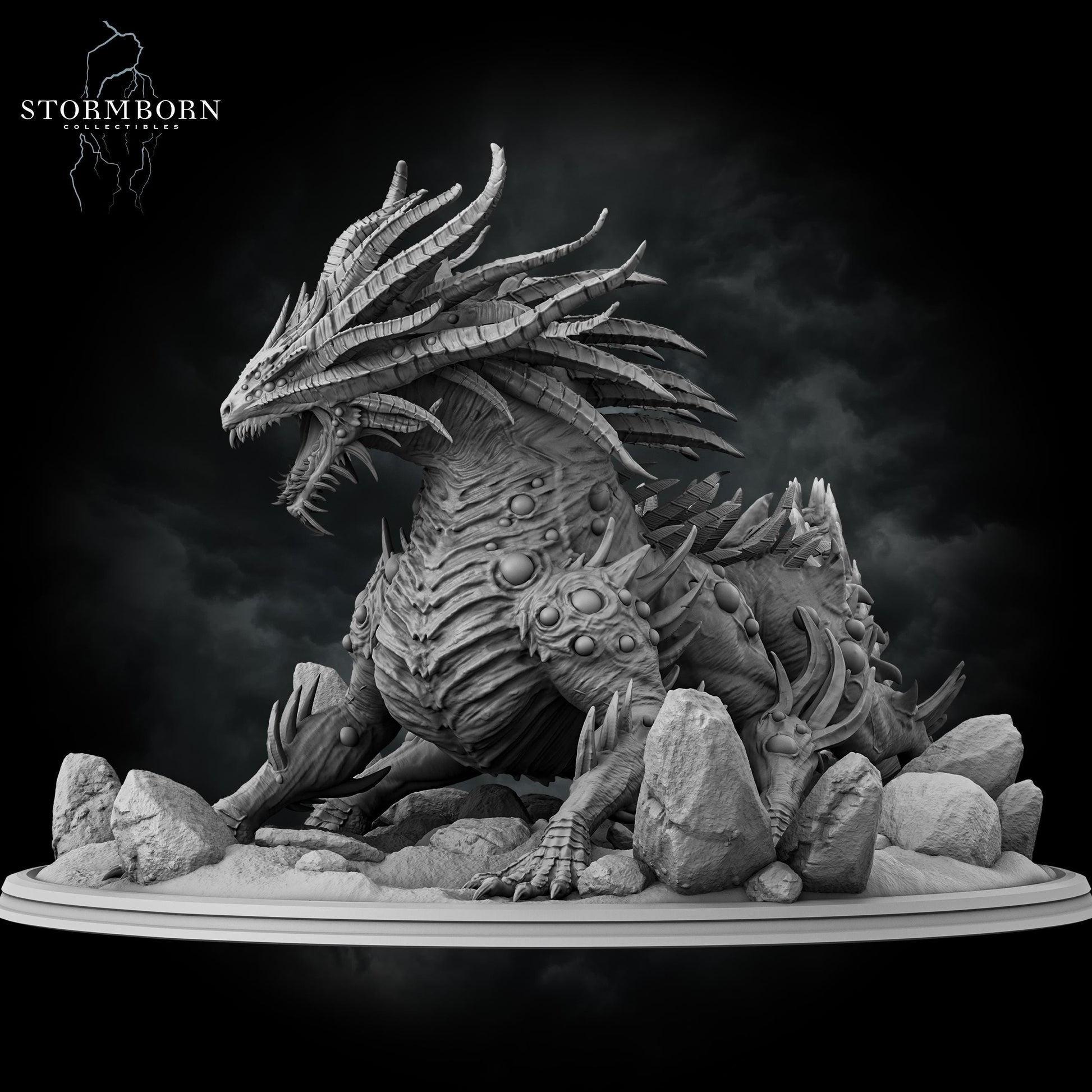Basilisk King | Stormborn Collectibles | Basilisk | RESIN | Fantasy | Horror | RPG | Gaming Miniatures | BBEG