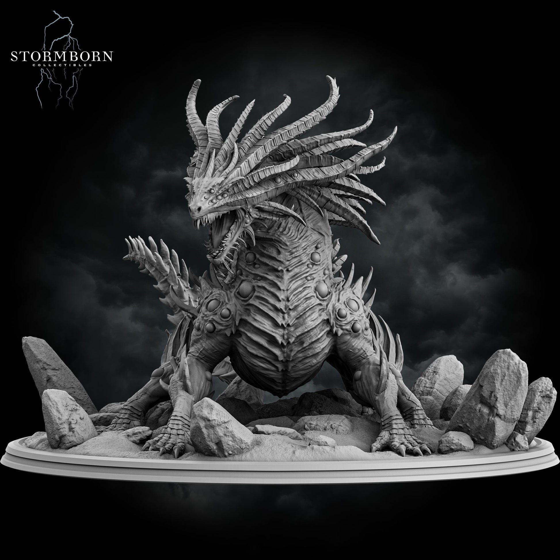 Basilisk King | Stormborn Collectibles | Basilisk | RESIN | Fantasy | Horror | RPG | Gaming Miniatures | BBEG