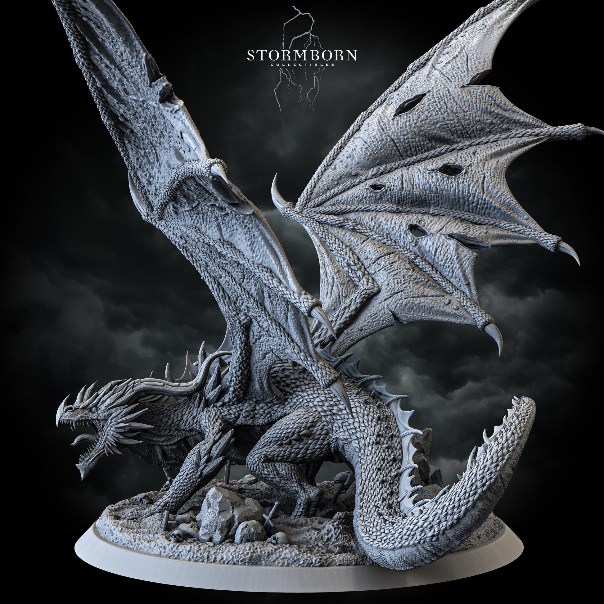 Ancient Red Dragon | Stormborn Collectibles | Lord of the Beholders | RESIN | Fantasy | Horror | RPG | Gaming Miniatures | BBEG