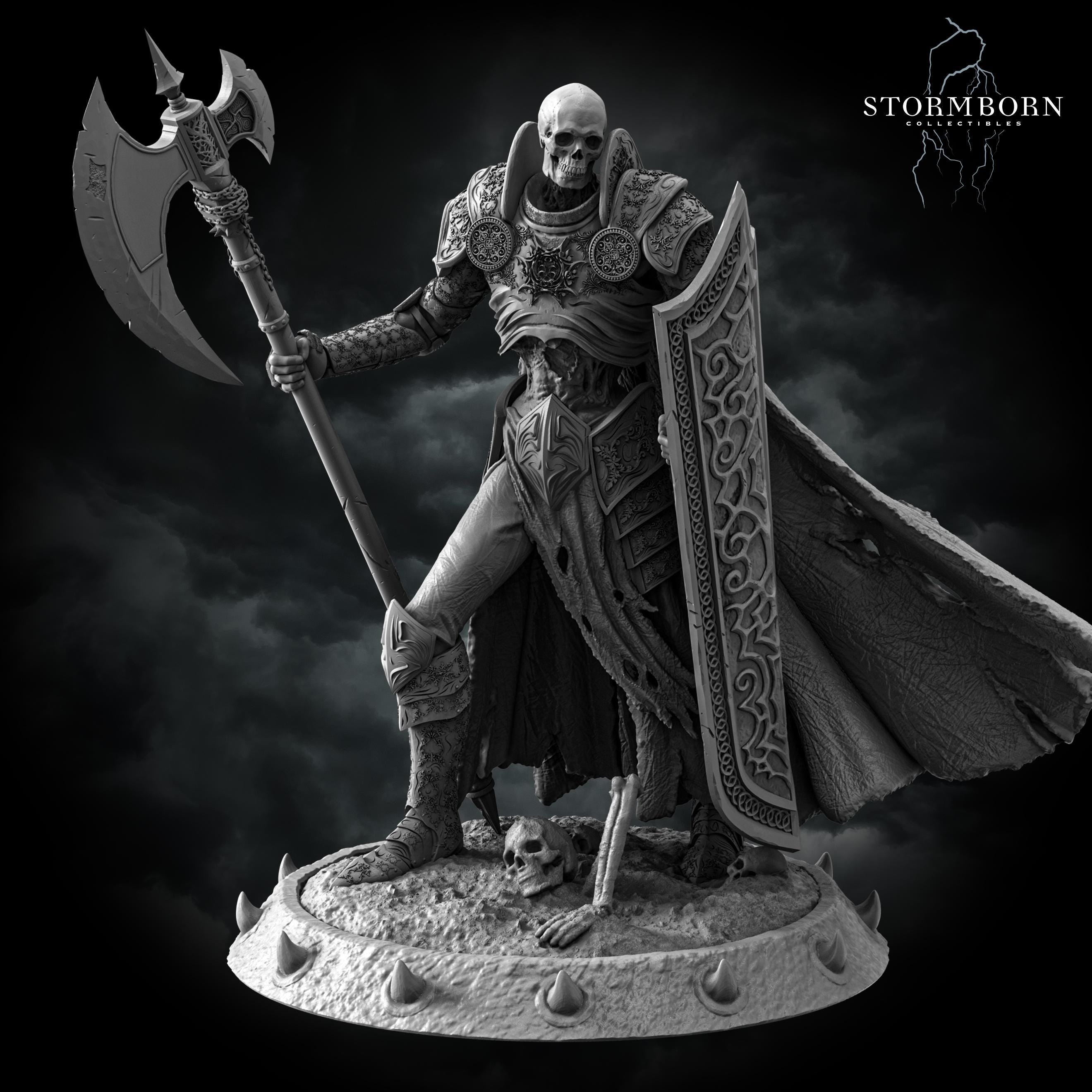 Skeleton Commander | Stormborn Collectibles | RESIN | Fantasy | Witch | RPG | Gaming Miniatures | Shaman | Commander