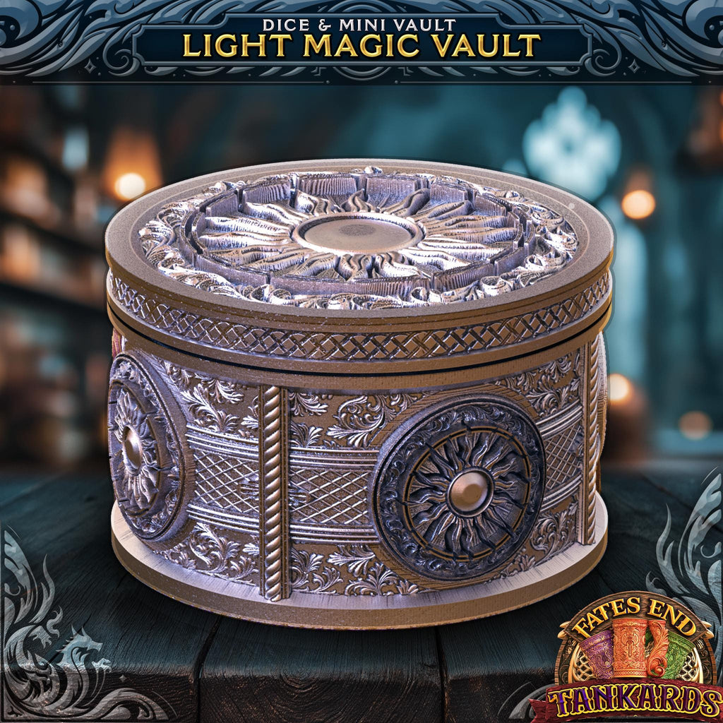 Light Magic Tankard - Can Holder Dice Tower and Dice Vault | Fates End | Roleplay Games | Gamer Gift | Mug