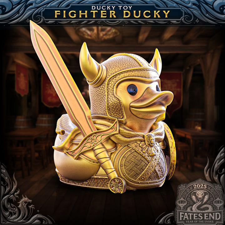 Fighter Ducky | Fates End | 3D Print | Fantasy| DnD | RPG | Roleplay Games | Rubber Duck