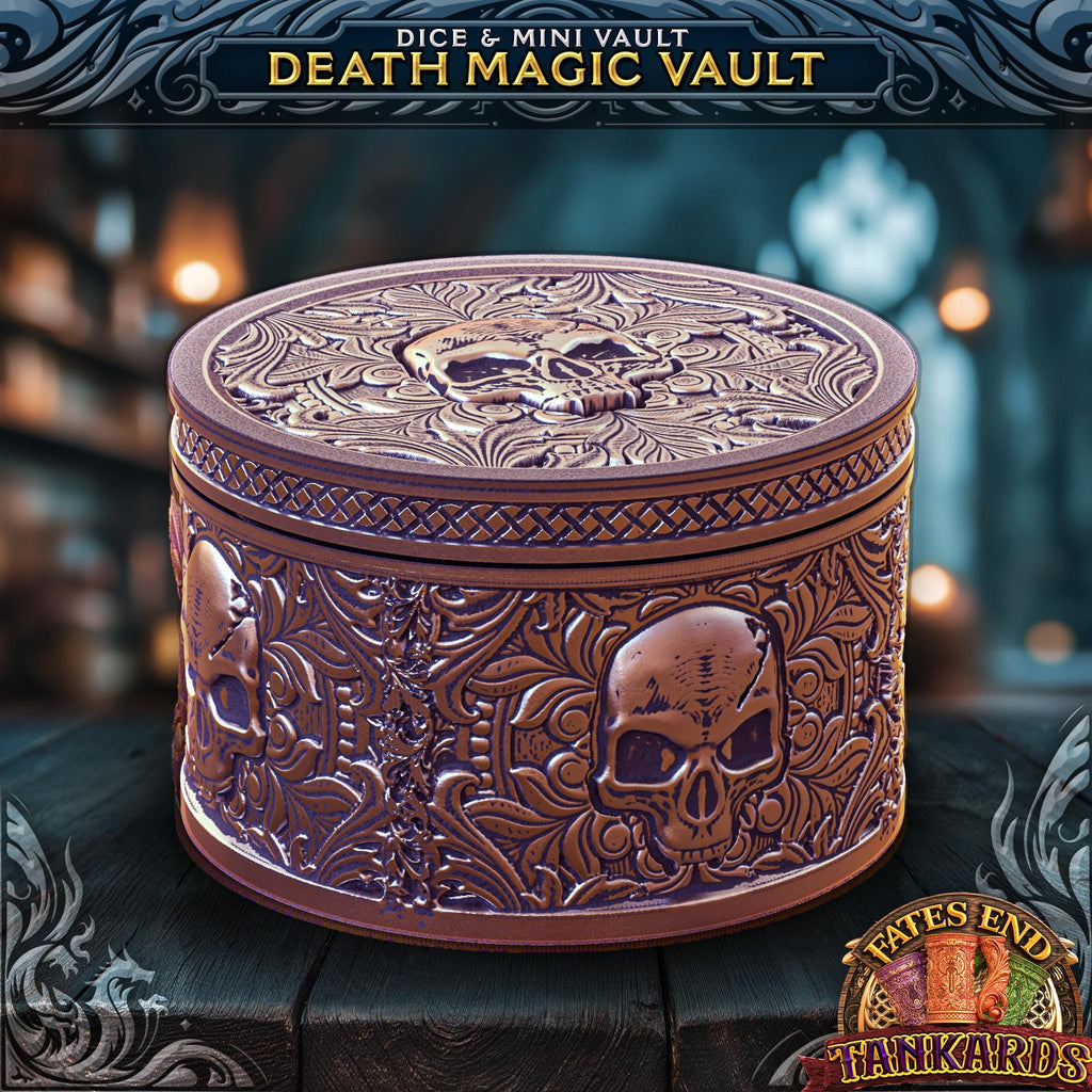 Death Magic Tankard - Can Holder Dice Tower and Dice Vault | Fates End | Roleplay Games | Gamer Gift | Mug