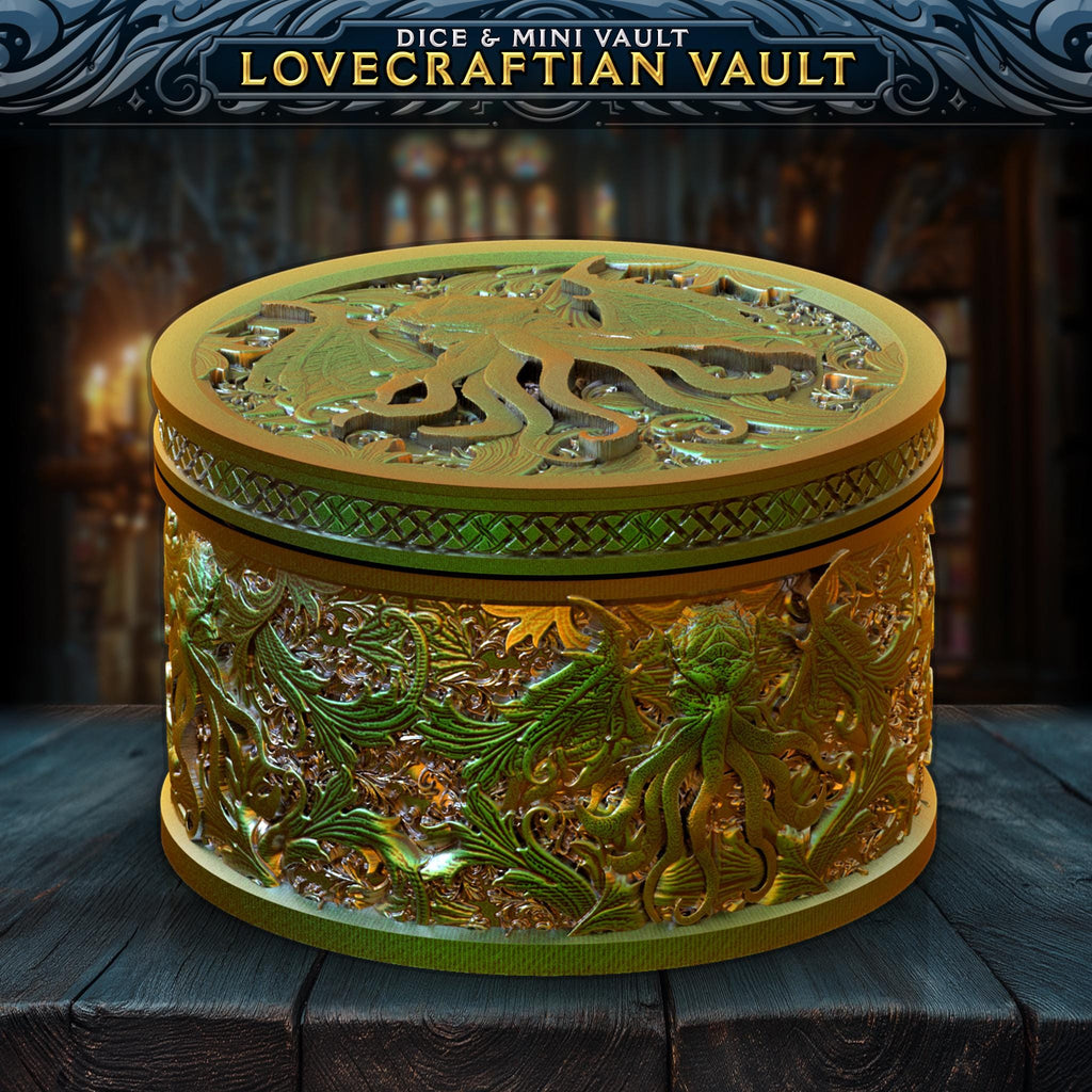 Lovecraftian Tankard - Can Holder Dice Tower and Dice Vault | Fates End | Roleplay Games | Gamer Gift | Mug