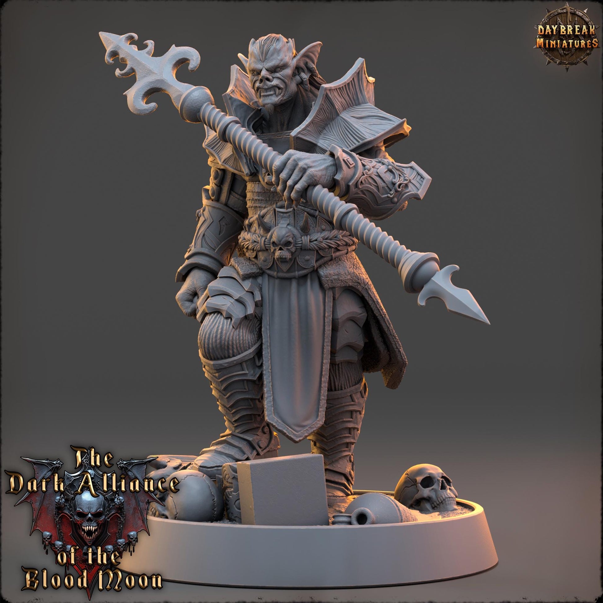 Ashgrave von Bane | Daybreak Miniatures | Dark Alliance of the Blood Moon | RESIN | Fantasy | Wargaming | RPG | Gaming | Character Model