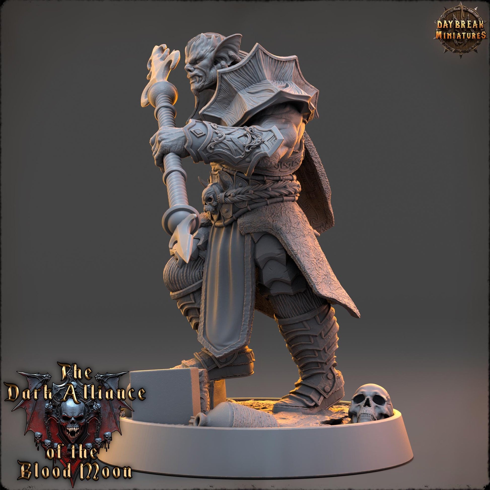 Ashgrave von Bane | Daybreak Miniatures | Dark Alliance of the Blood Moon | RESIN | Fantasy | Wargaming | RPG | Gaming | Character Model