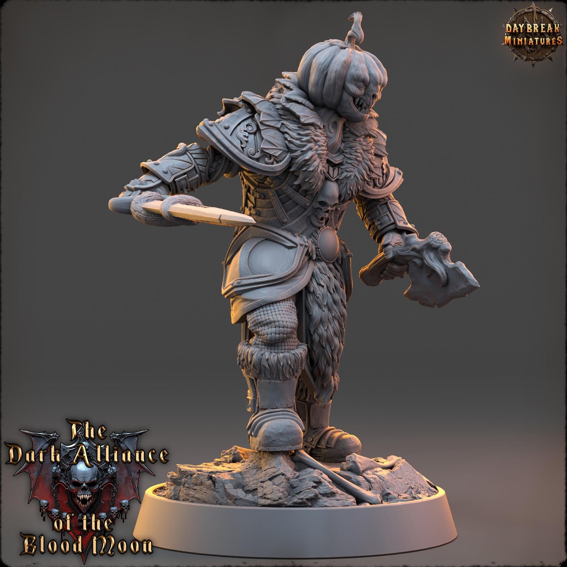 Carmine Hardgrove | Daybreak Miniatures | Dark Alliance of the Blood Moon | RESIN | Fantasy | Wargaming | RPG | Gaming | Character Model