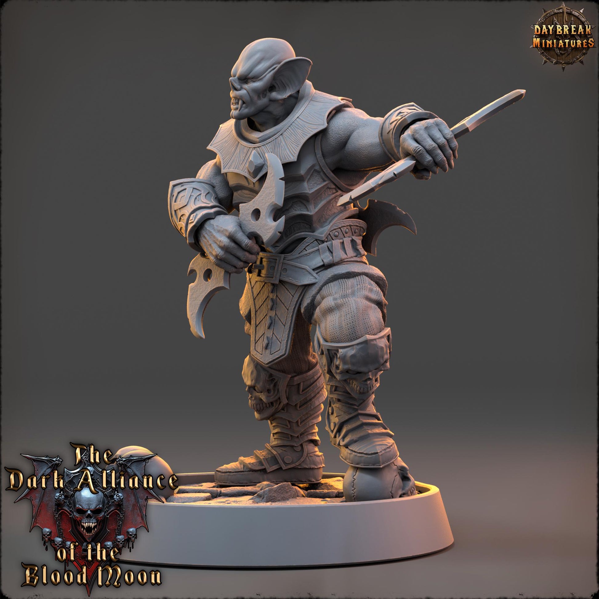 Ledro Emberskul | Daybreak Miniatures | Dark Alliance of the Blood Moon | RESIN | Fantasy | Wargaming | RPG | Gaming | Character Model