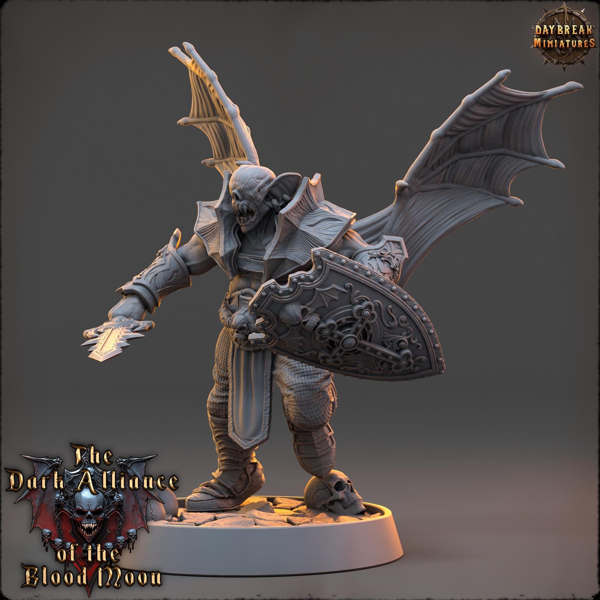 Mordan Carver | Daybreak Miniatures | Dark Alliance of the Blood Moon | RESIN | Fantasy | Wargaming | RPG | Gaming | Character Model