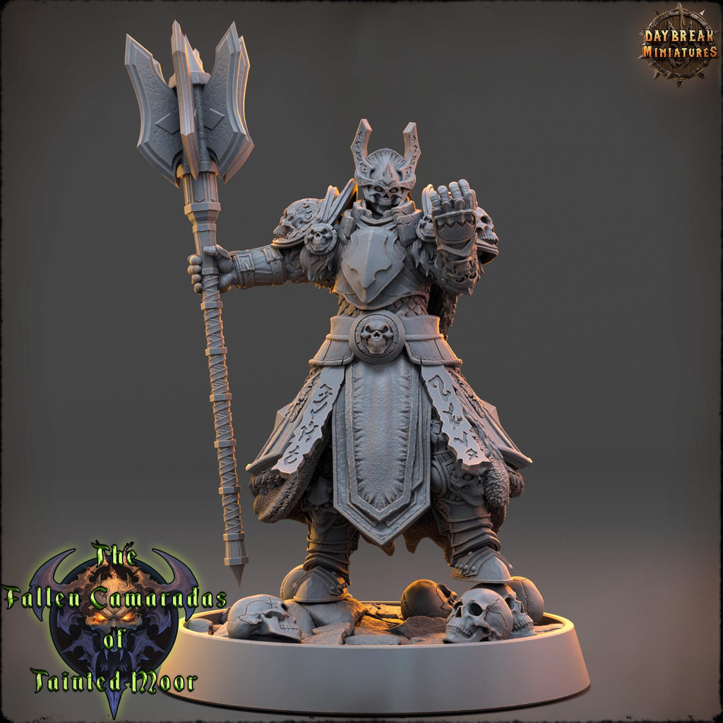 Bone Warden of the Ashen Guard | Daybreak Miniatures | Fallen Camaradas Tainted Moor | RESIN | Fantasy | Wargaming | RPG | Character Model