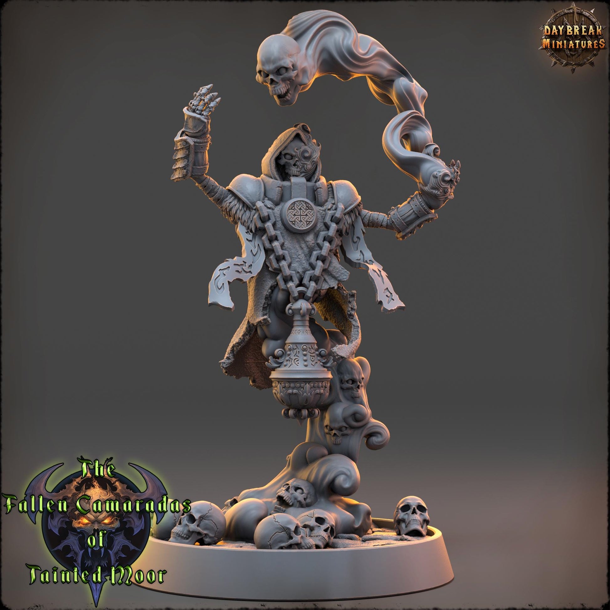 Darkcaster Malvenom | Daybreak Miniatures | Fallen Camaradas Tainted Moor | RESIN | Fantasy | Wargaming | RPG | Character Model