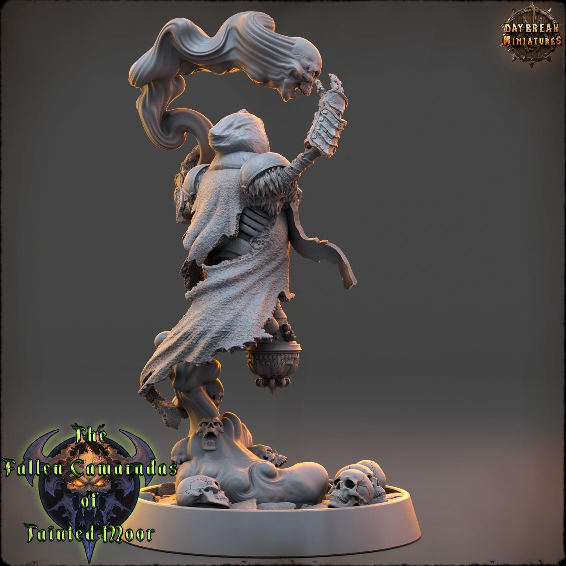 Darkcaster Malvenom | Daybreak Miniatures | Fallen Camaradas Tainted Moor | RESIN | Fantasy | Wargaming | RPG | Character Model