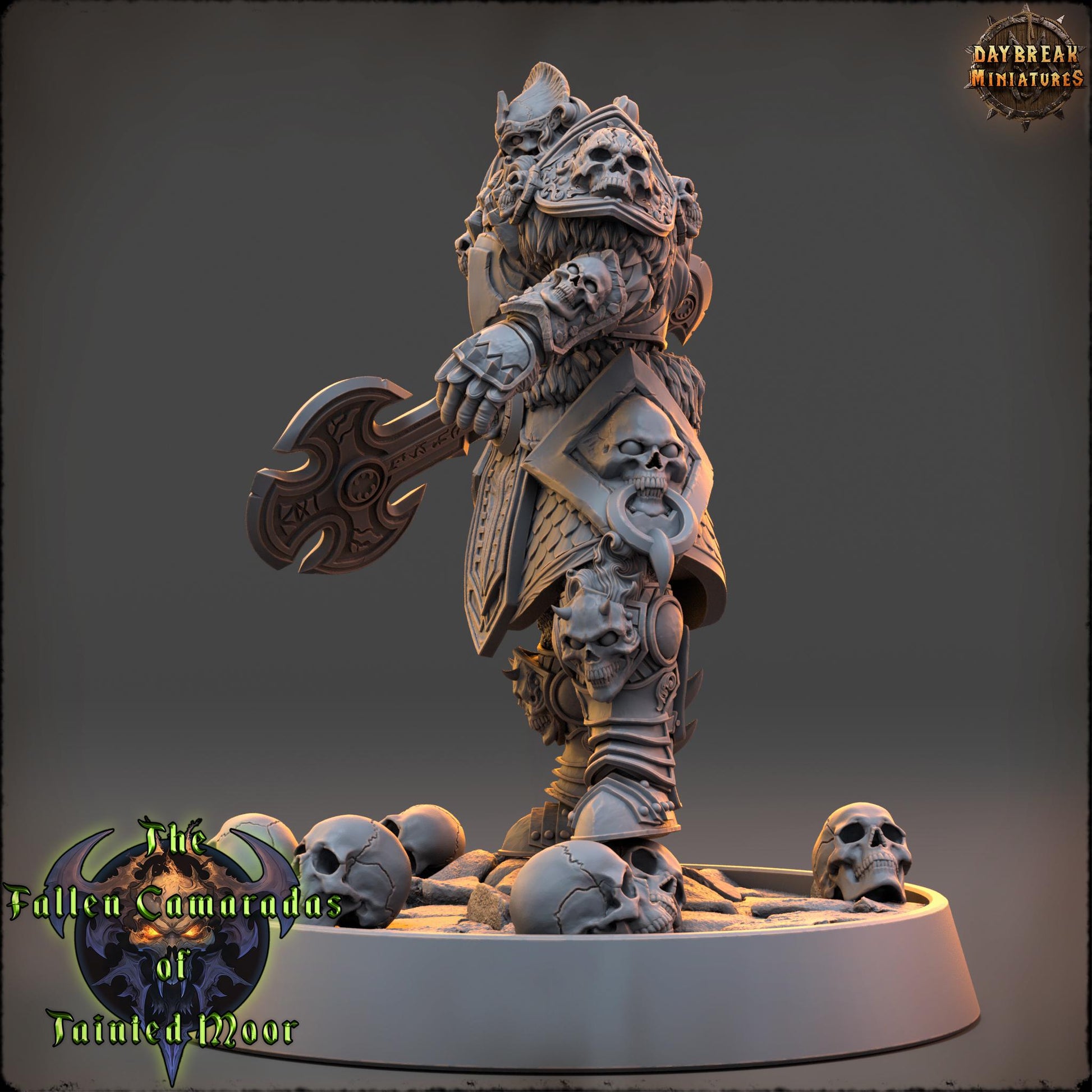 Spectral Overseer of the Bleak March | Daybreak Miniatures | Fallen Camaradas Tainted Moor | RESIN | Fantasy | Wargaming | RPG | Character