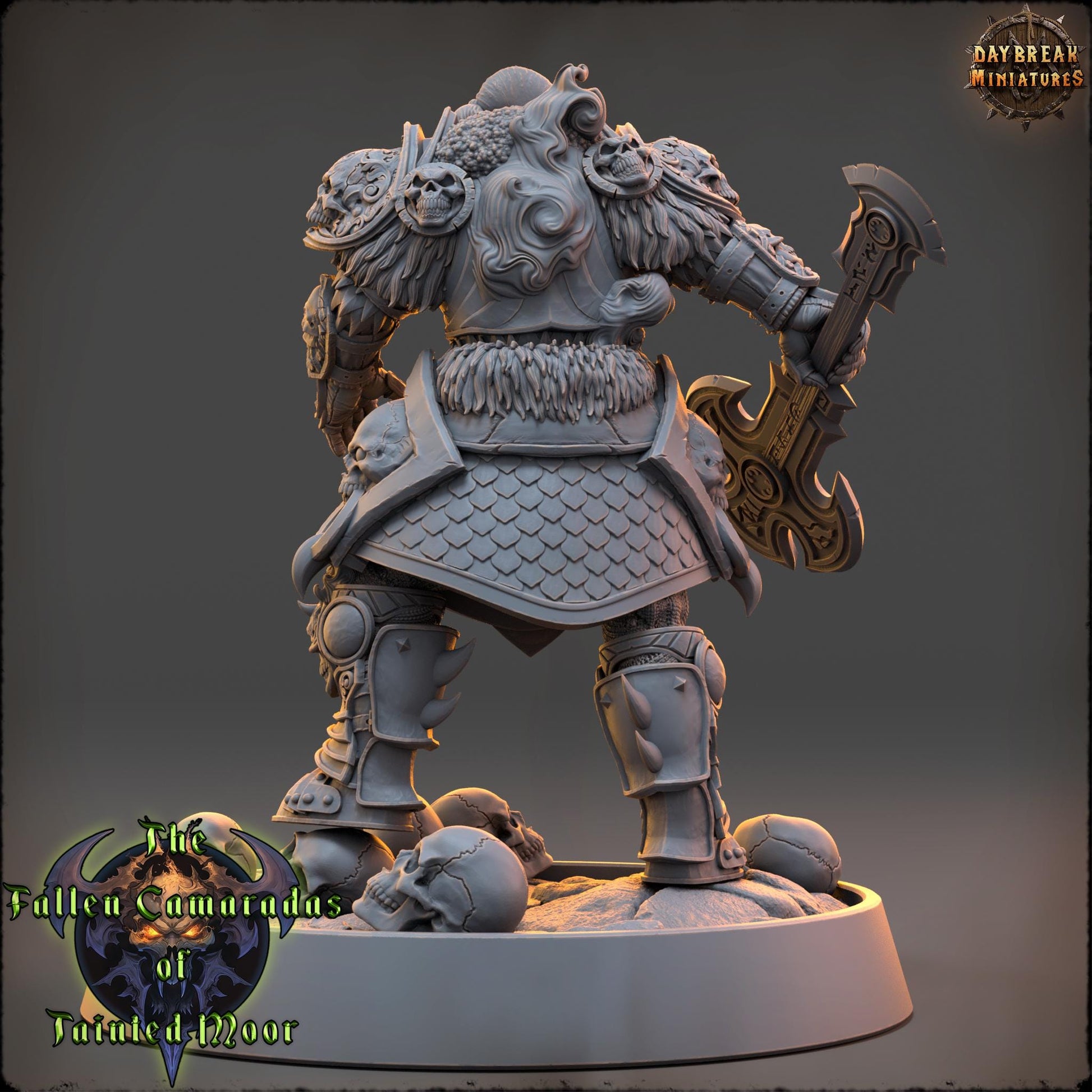 Spectral Overseer of the Bleak March | Daybreak Miniatures | Fallen Camaradas Tainted Moor | RESIN | Fantasy | Wargaming | RPG | Character