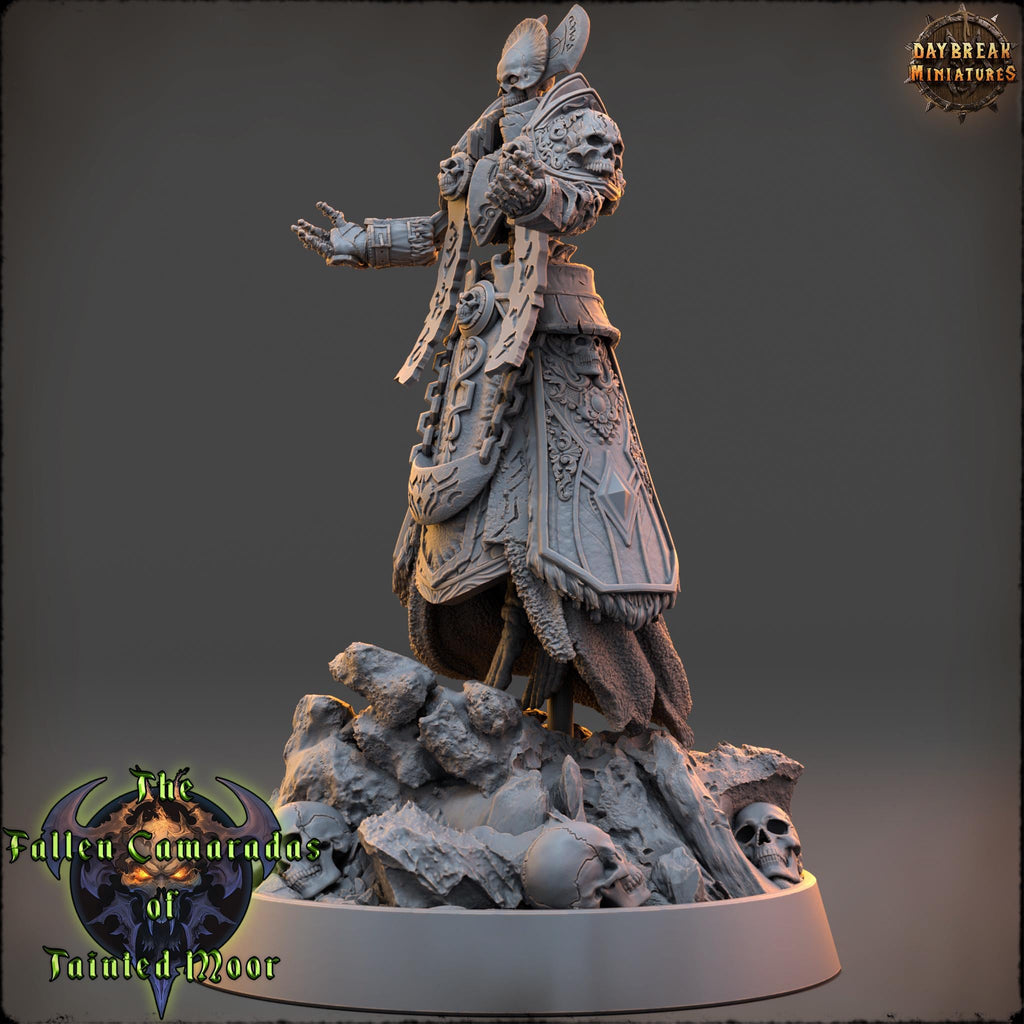 The Deathpriest of Tainted Moor | Daybreak Miniatures | Fallen Camaradas Tainted Moor | RESIN | Fantasy | Wargaming | RPG | Character Model