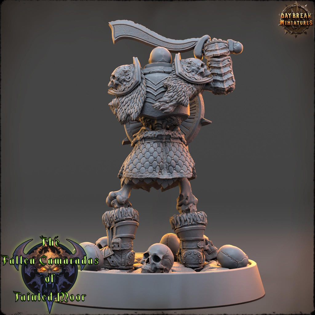 Wight Knight of the Bone Legion | Daybreak Miniatures | Fallen Camaradas Tainted Moor | RESIN | Fantasy | Wargaming | RPG | Character Model