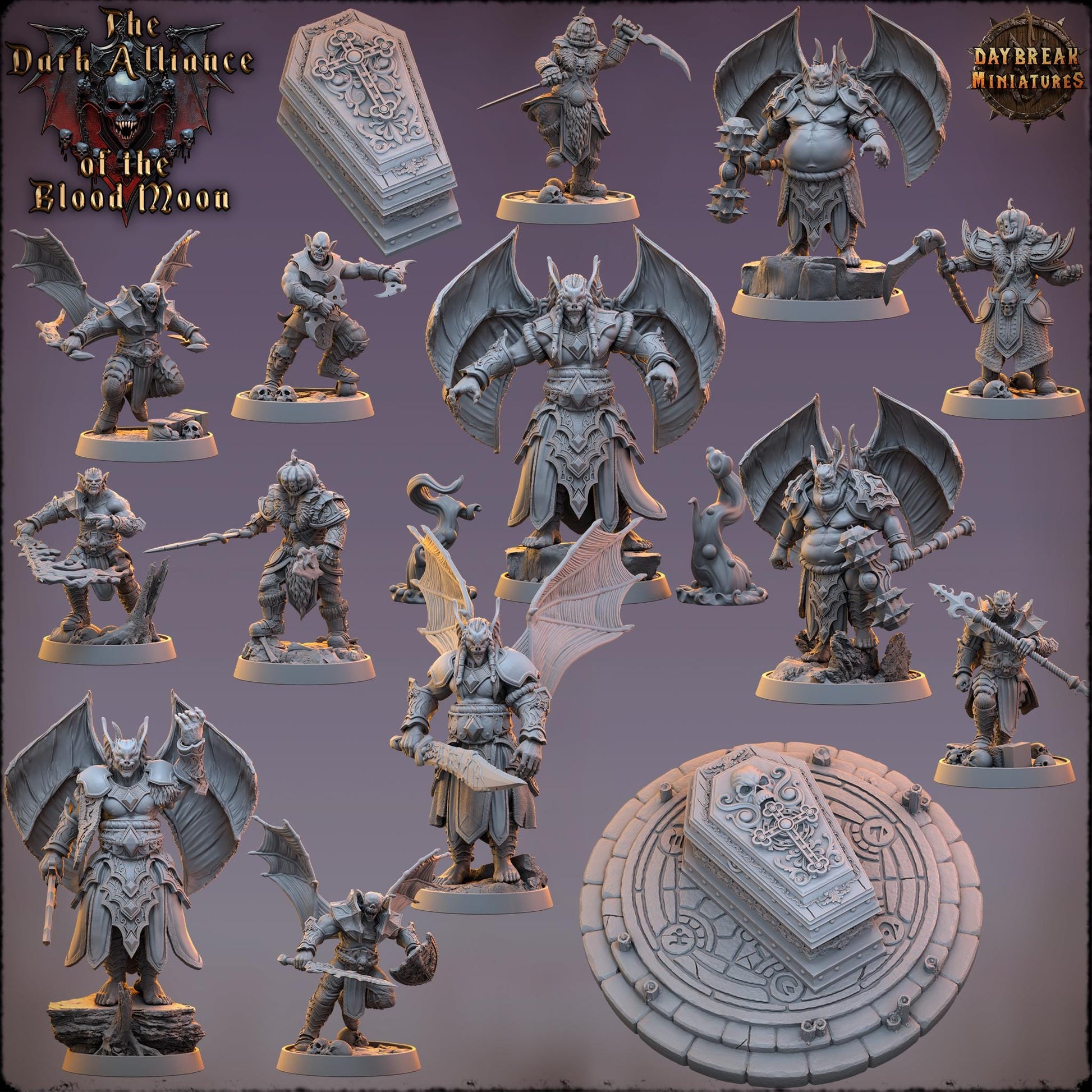 Drusco Bloodthorne | Daybreak Miniatures | Dark Alliance of the Blood Moon | RESIN | Fantasy | Wargaming | RPG | Gaming | Character Model