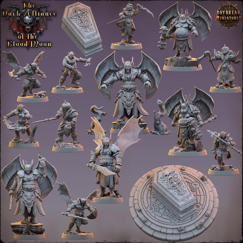 Mordan Carver | Daybreak Miniatures | Dark Alliance of the Blood Moon | RESIN | Fantasy | Wargaming | RPG | Gaming | Character Model