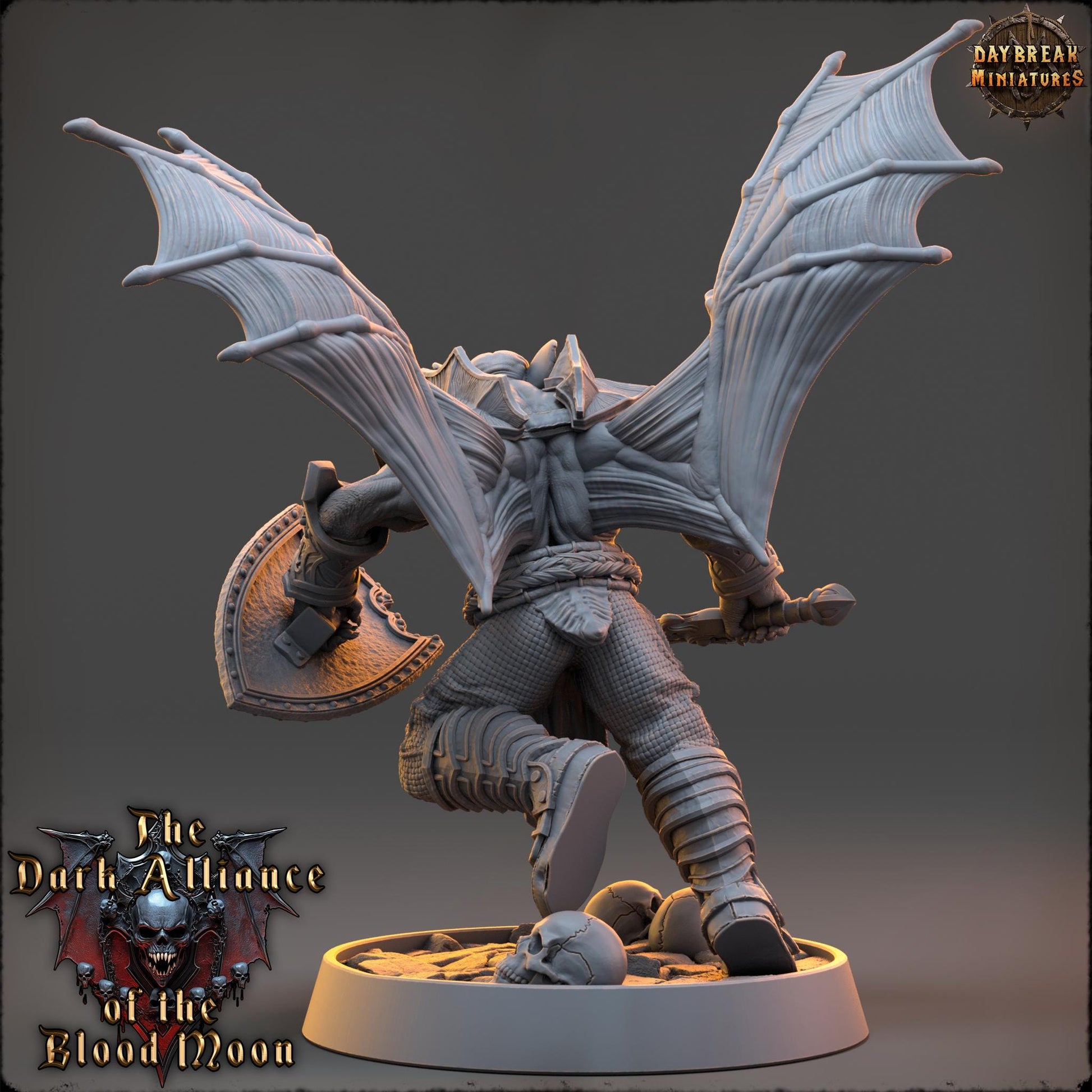 Mordan Carver | Daybreak Miniatures | Dark Alliance of the Blood Moon | RESIN | Fantasy | Wargaming | RPG | Gaming | Character Model
