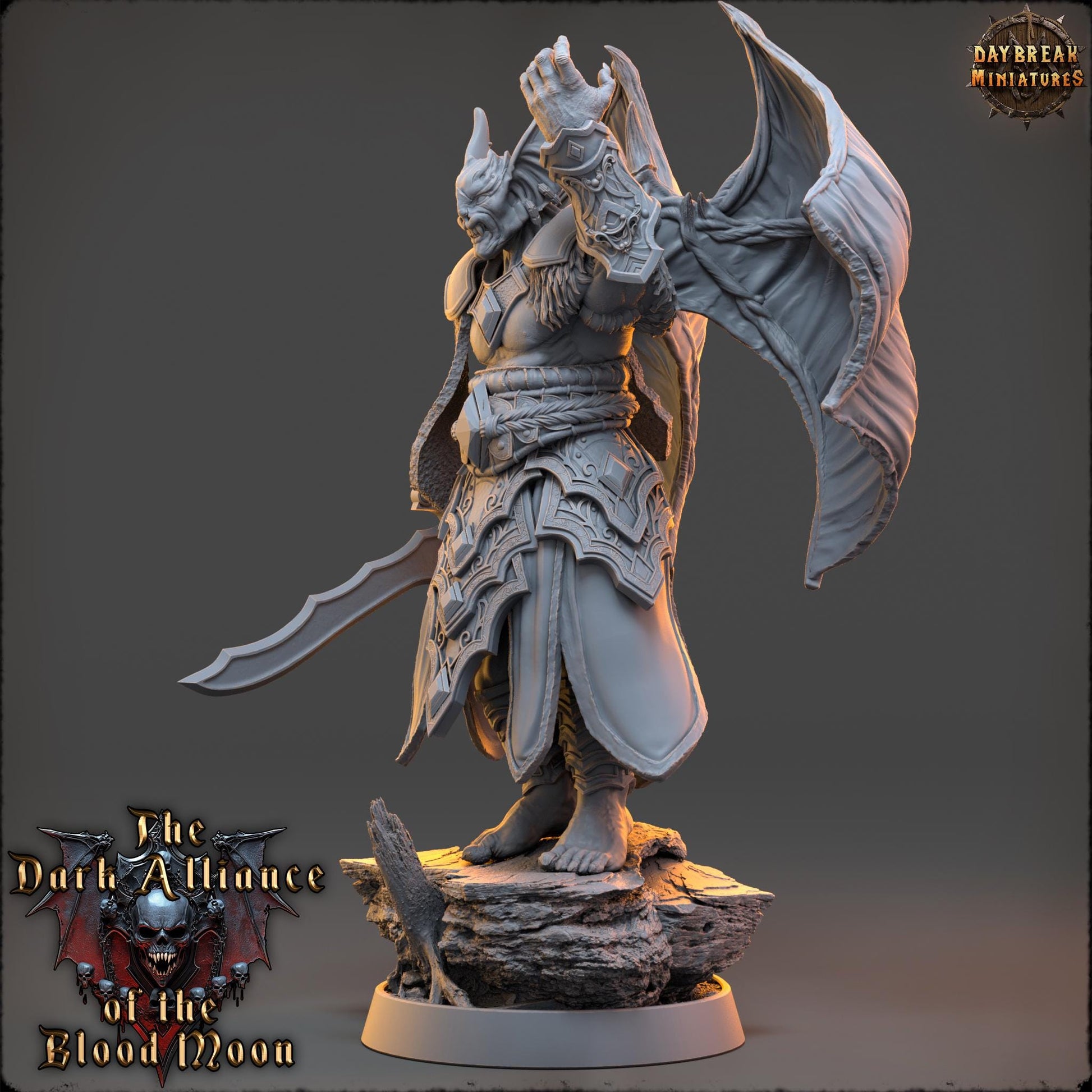 Prince Alaric Moonveil | Daybreak Miniatures | Dark Alliance of the Blood Moon | RESIN | Fantasy| Wargaming | RPG | Gaming | Character Model
