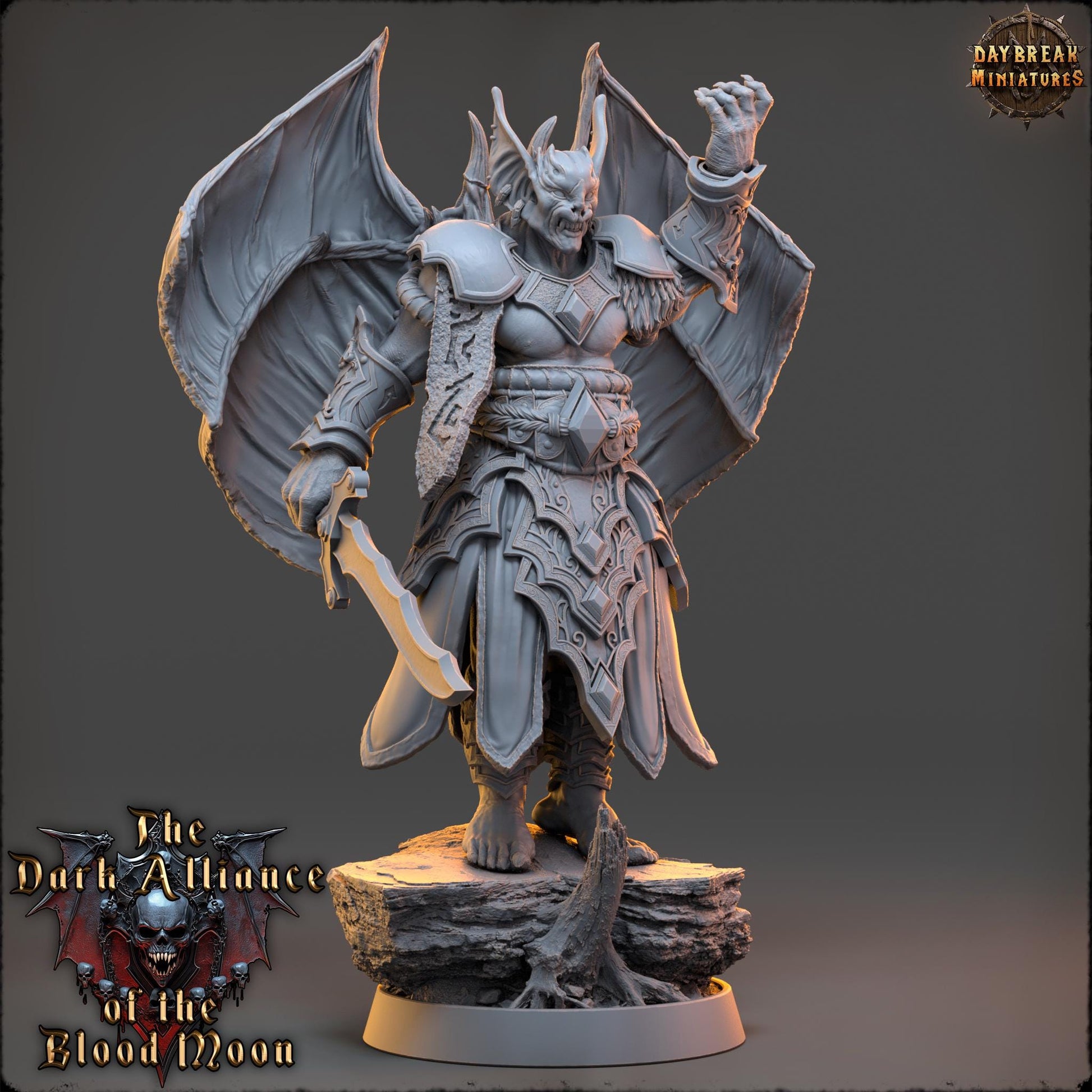 Prince Alaric Moonveil | Daybreak Miniatures | Dark Alliance of the Blood Moon | RESIN | Fantasy| Wargaming | RPG | Gaming | Character Model