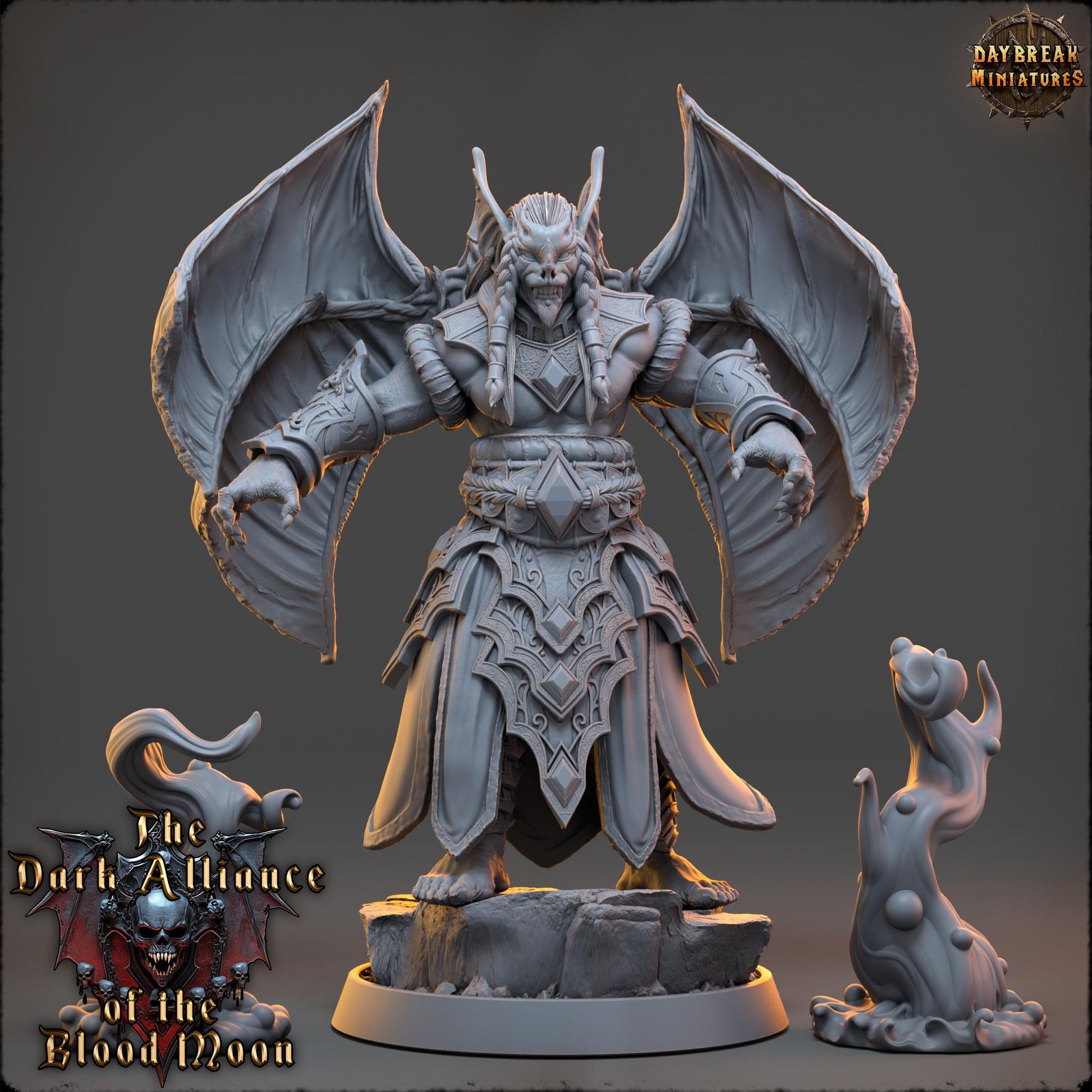 Serpentus Nightshade | Daybreak Miniatures | Dark Alliance of the Blood Moon | RESIN | Fantasy | Wargaming | RPG | Gaming | Character Model