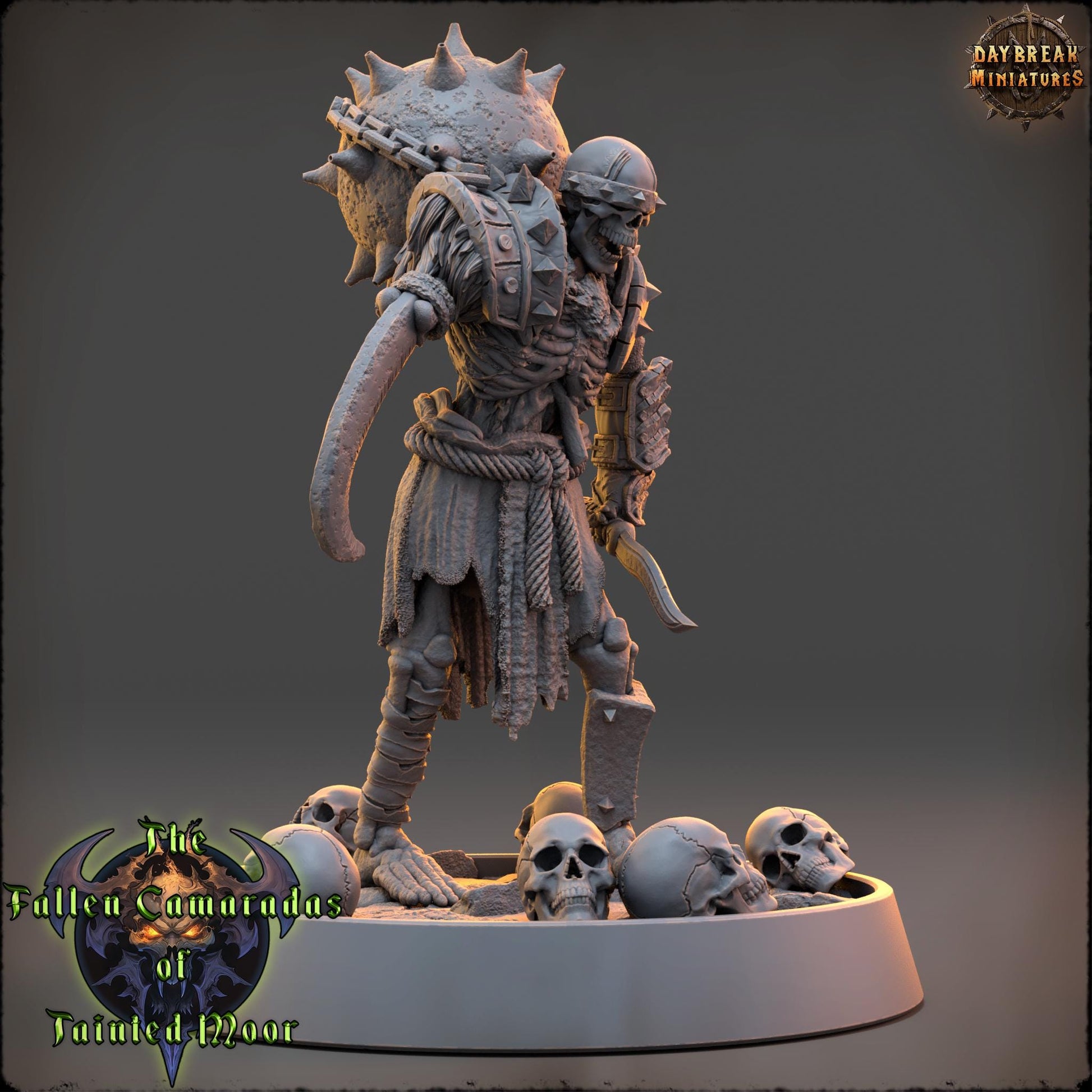 Fallen Camaradas of Tainted Moor | Daybreak Miniatures | Fallen Camaradas Tainted Moor | RESIN | Fantasy | Wargaming | RPG | Character Model