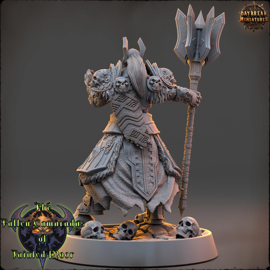 Bone Warden of the Ashen Guard | Daybreak Miniatures | Fallen Camaradas Tainted Moor | RESIN | Fantasy | Wargaming | RPG | Character Model