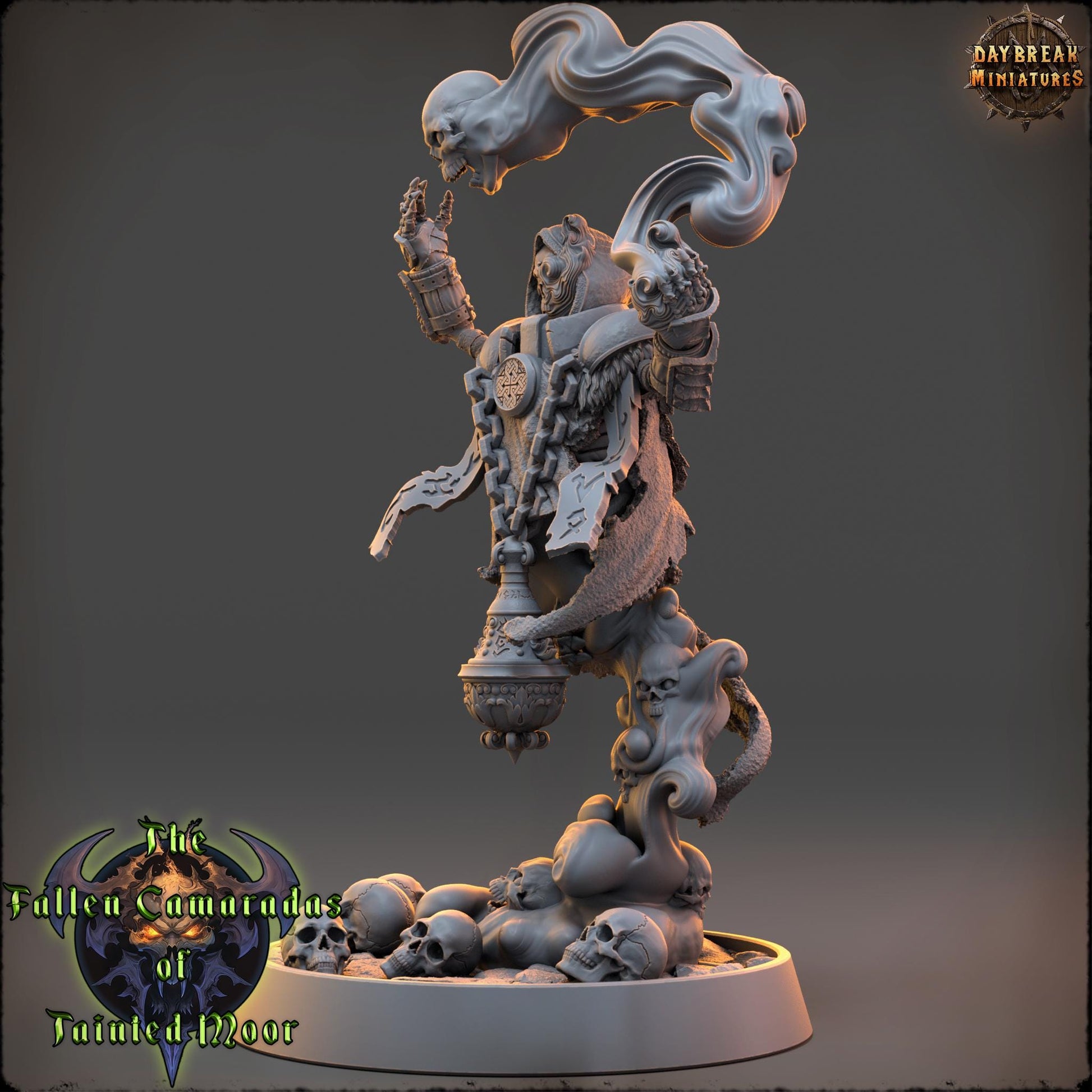 Darkcaster Malvenom | Daybreak Miniatures | Fallen Camaradas Tainted Moor | RESIN | Fantasy | Wargaming | RPG | Character Model