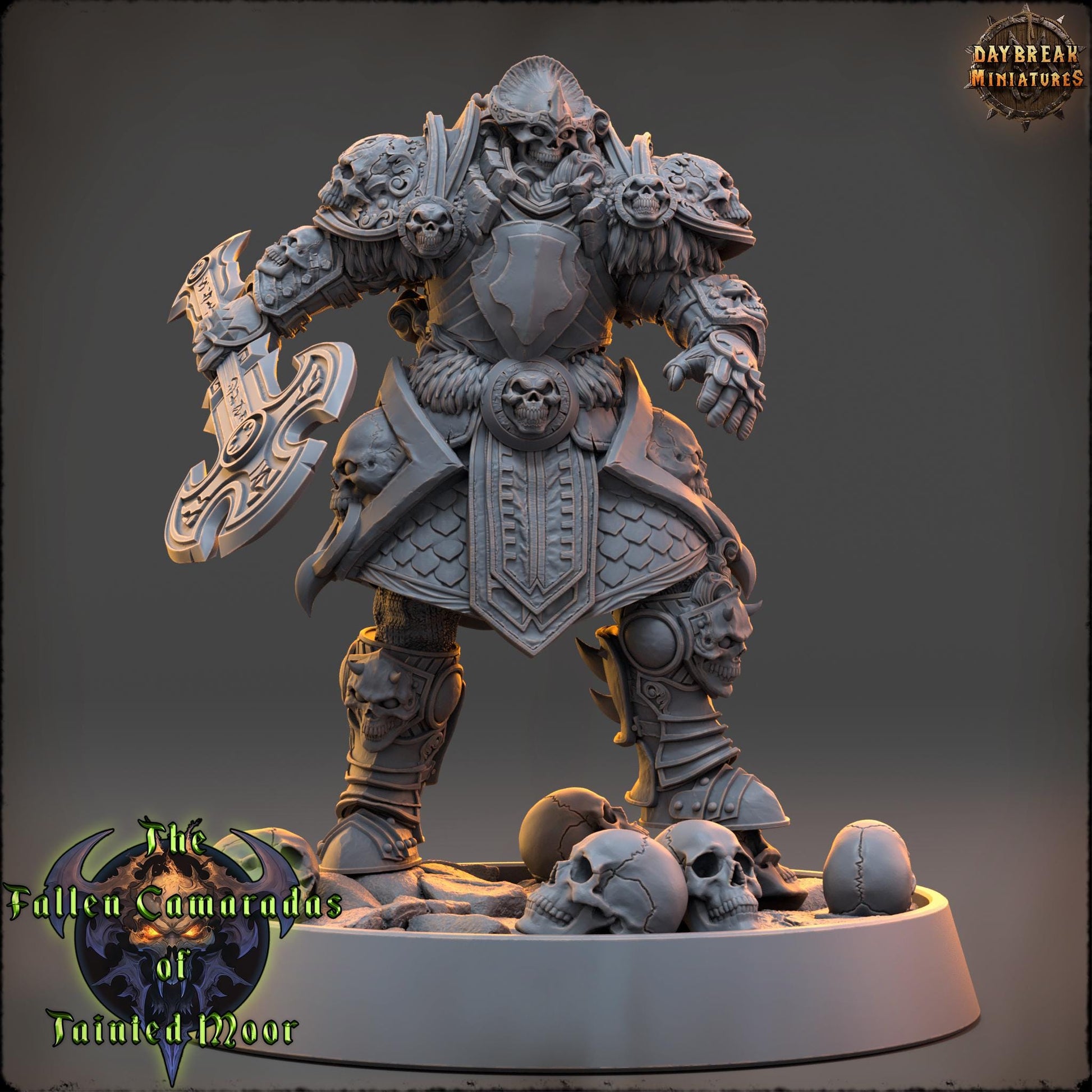 Spectral Overseer of the Bleak March | Daybreak Miniatures | Fallen Camaradas Tainted Moor | RESIN | Fantasy | Wargaming | RPG | Character