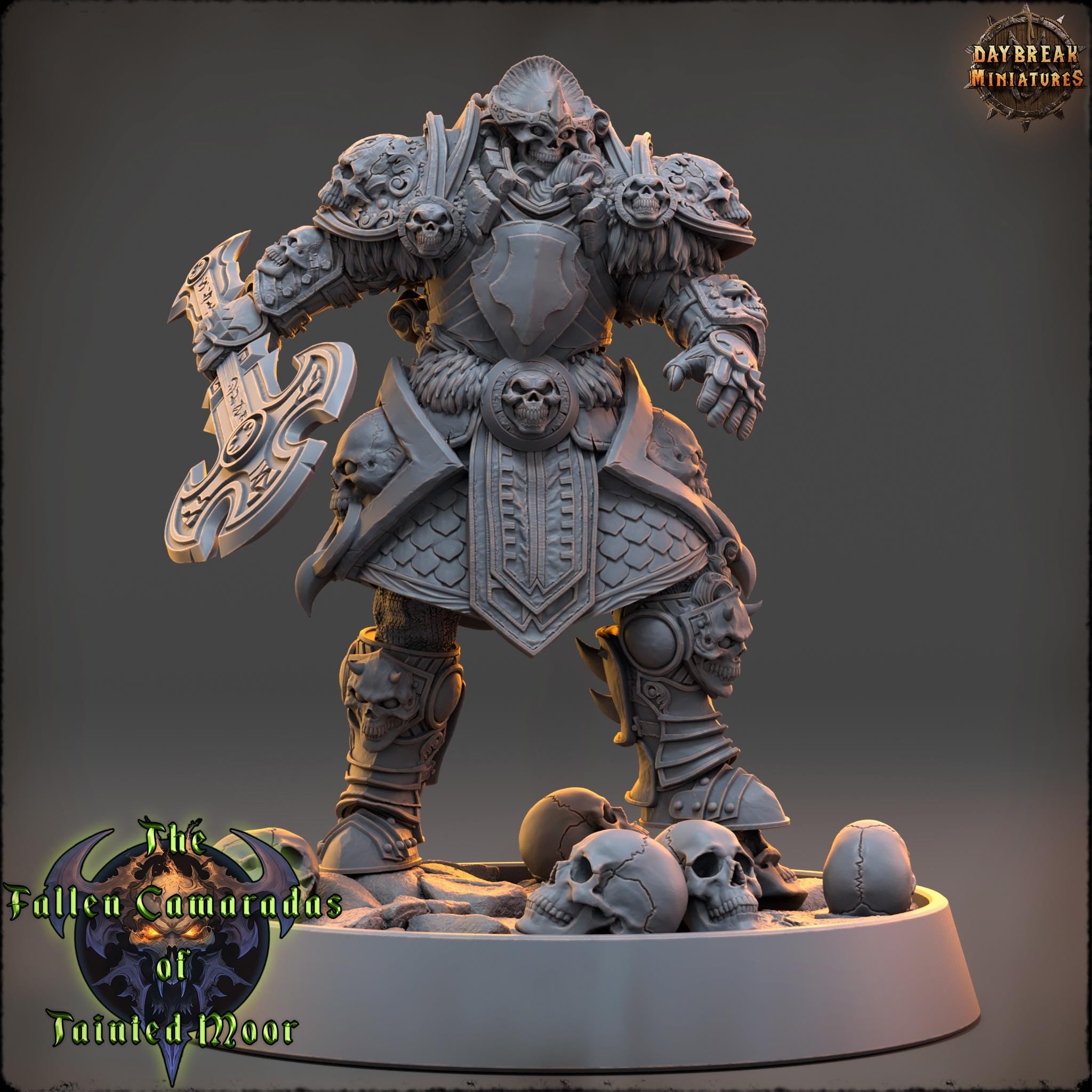 Spectral Overseer of the Bleak March | Daybreak Miniatures | Fallen Camaradas Tainted Moor | RESIN | Fantasy | Wargaming | RPG | Character