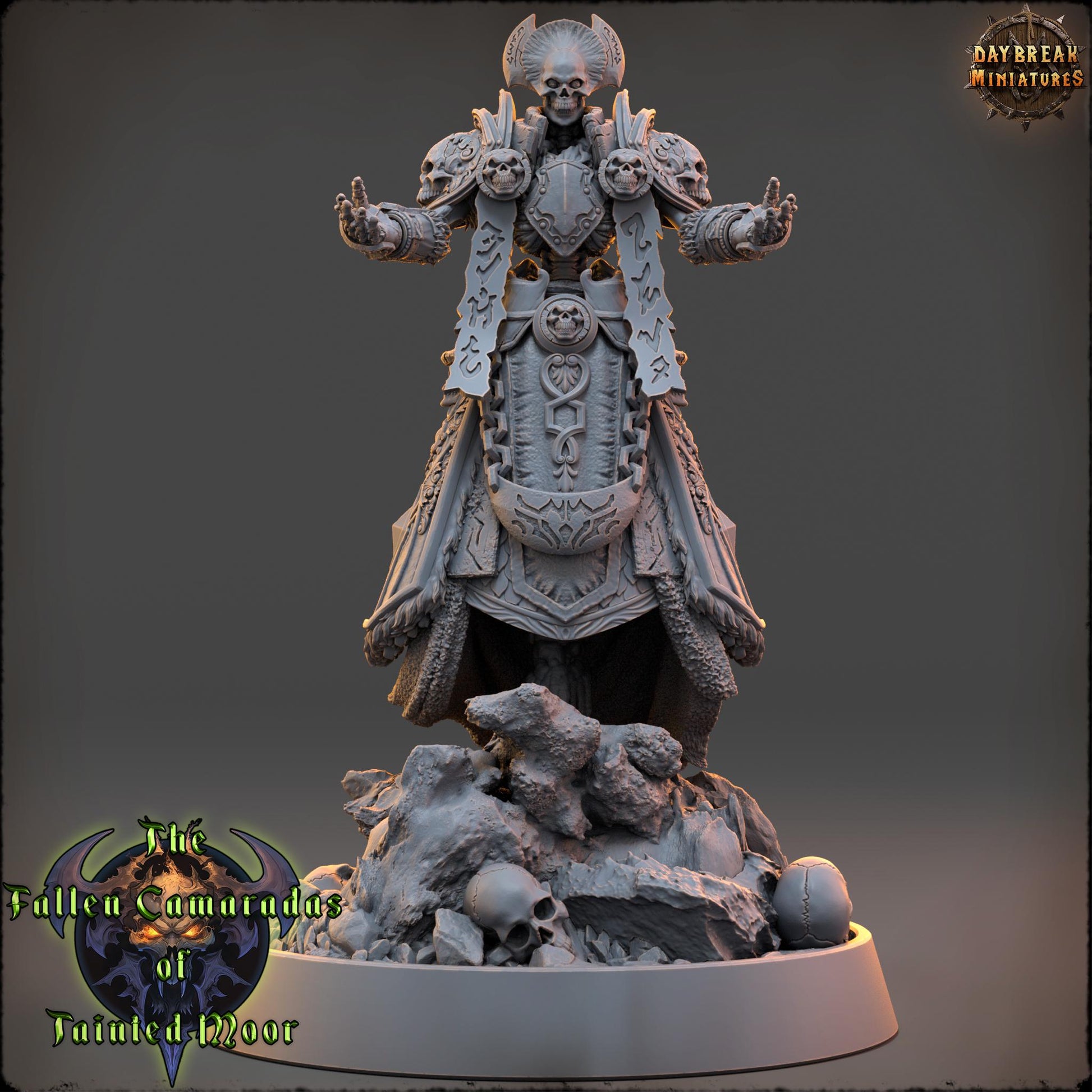 The Deathpriest of Tainted Moor | Daybreak Miniatures | Fallen Camaradas Tainted Moor | RESIN | Fantasy | Wargaming | RPG | Character Model