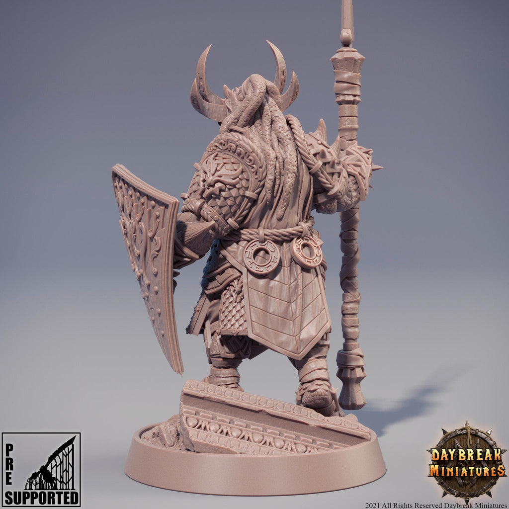 Mogok Moonslayer | Daybreak Miniatures | The Stoneborn of the Fire Mountains | RESIN | Fantasy | Wargaming | RPG | Gaming | Character Model