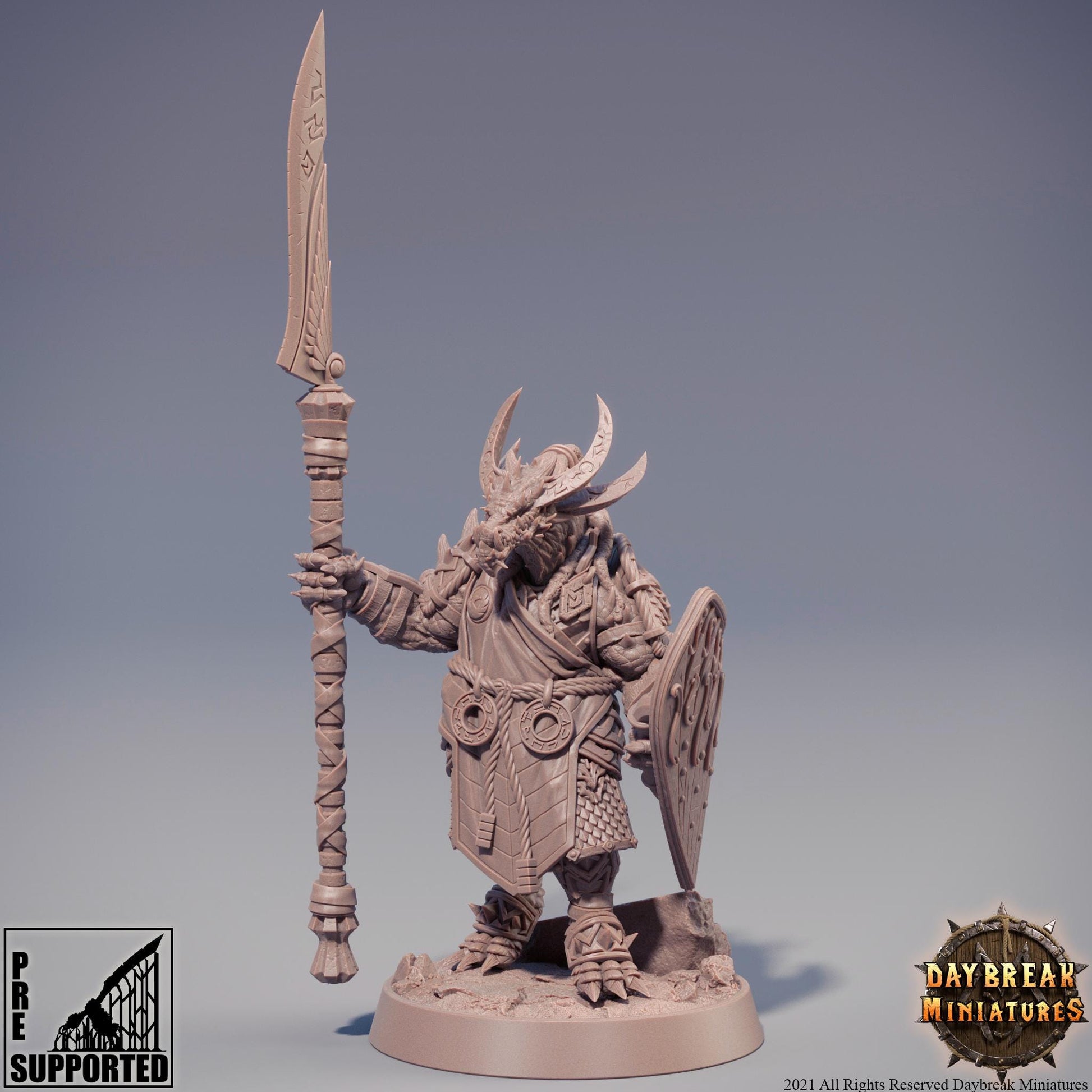 Mogok Moonslayer | Daybreak Miniatures | The Stoneborn of the Fire Mountains | RESIN | Fantasy | Wargaming | RPG | Gaming | Character Model