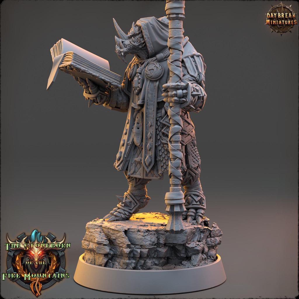 Ghaal Shaantza | Daybreak Miniatures | The Stoneborn of the Fire Mountains | RESIN | Fantasy | Wargaming | RPG | Gaming | Character Model