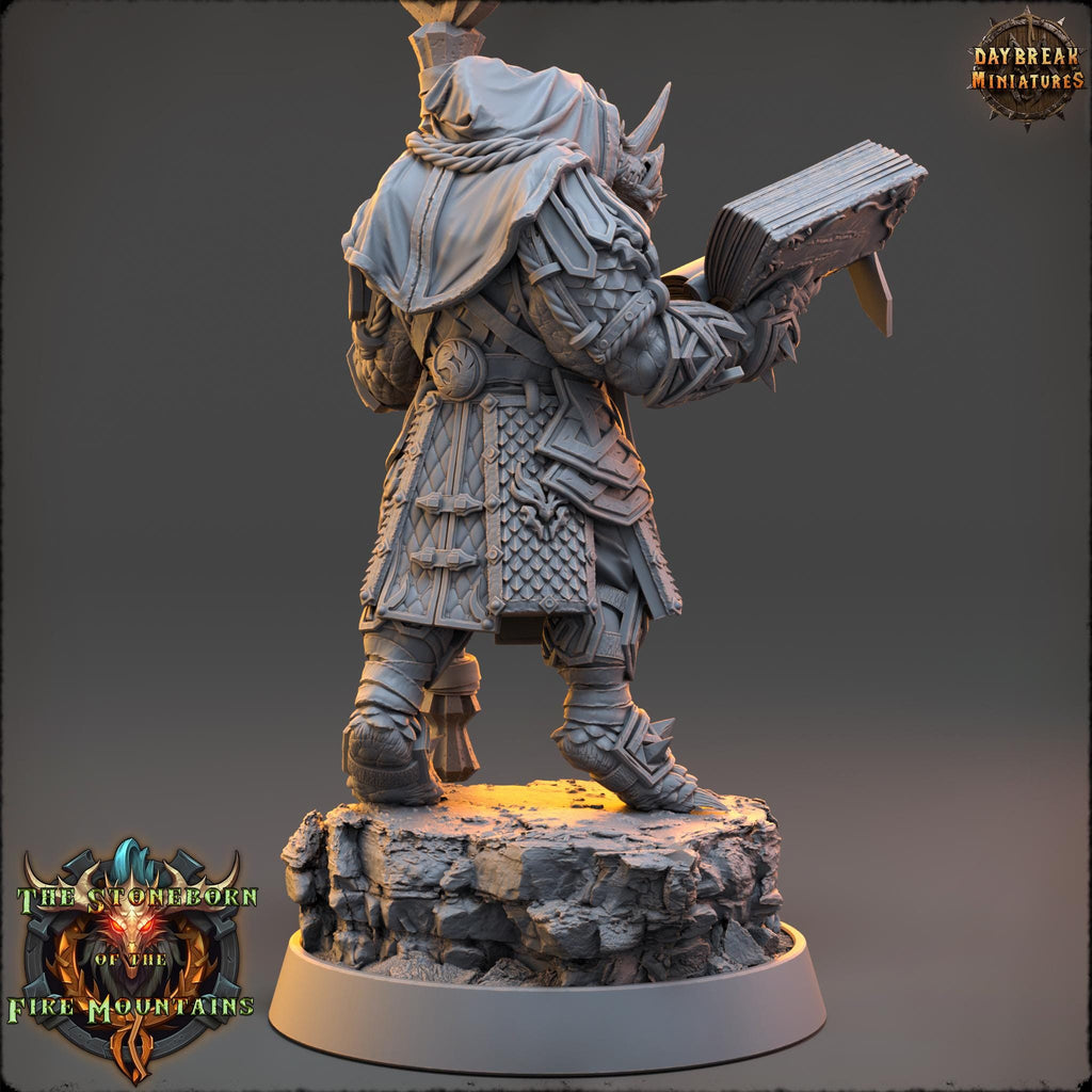 Ghaal Shaantza | Daybreak Miniatures | The Stoneborn of the Fire Mountains | RESIN | Fantasy | Wargaming | RPG | Gaming | Character Model