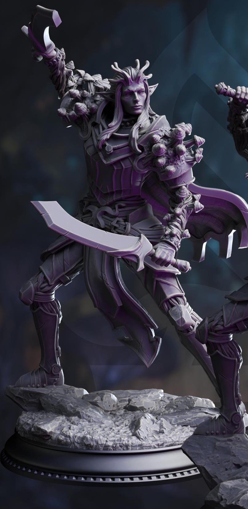The Blessed - Servants of Vaezirak | DM Stash | Drow from Beyond | Fantasy | DnD | RPG | Tabletop | Miniature | Character