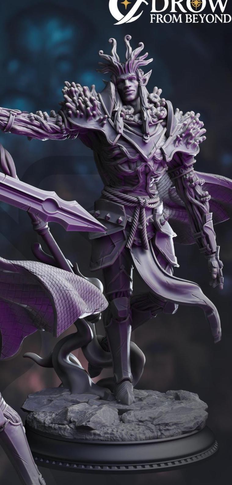 The Blessed - Servants of Vaezirak | DM Stash | Drow from Beyond | Fantasy | DnD | RPG | Tabletop | Miniature | Character