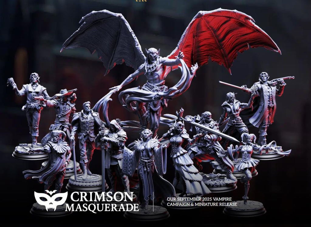 Vampire Socialites - Guests of the Masquerade | DM Stash | Crimson Masquerade | Fantasy | DnD | RPG | Tabletop | Miniature | Model